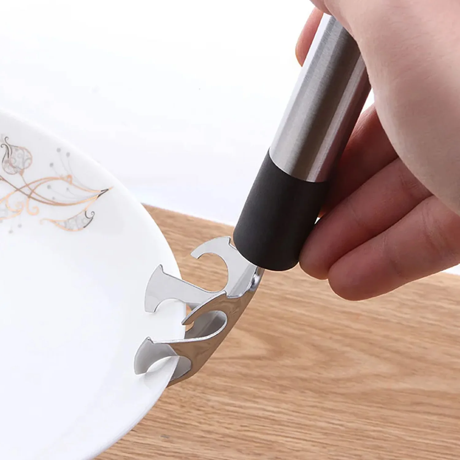 Multi-Functional Stainless Steel Hot Pot Gripper Clamp & Pan Lifter Tool (1 Pc) - Image 6