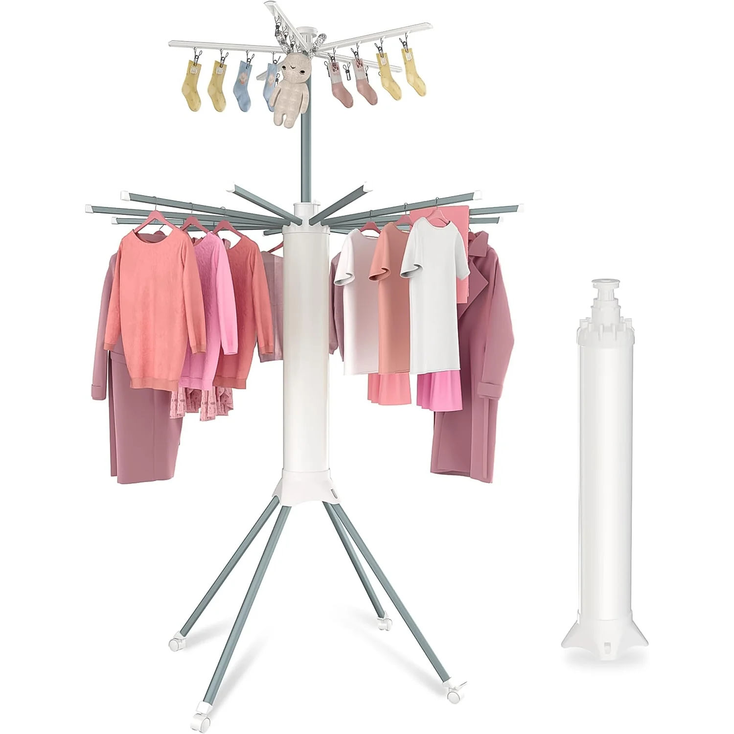 Multi-Layer Foldable Clothes Drying Rack Set - Image 5