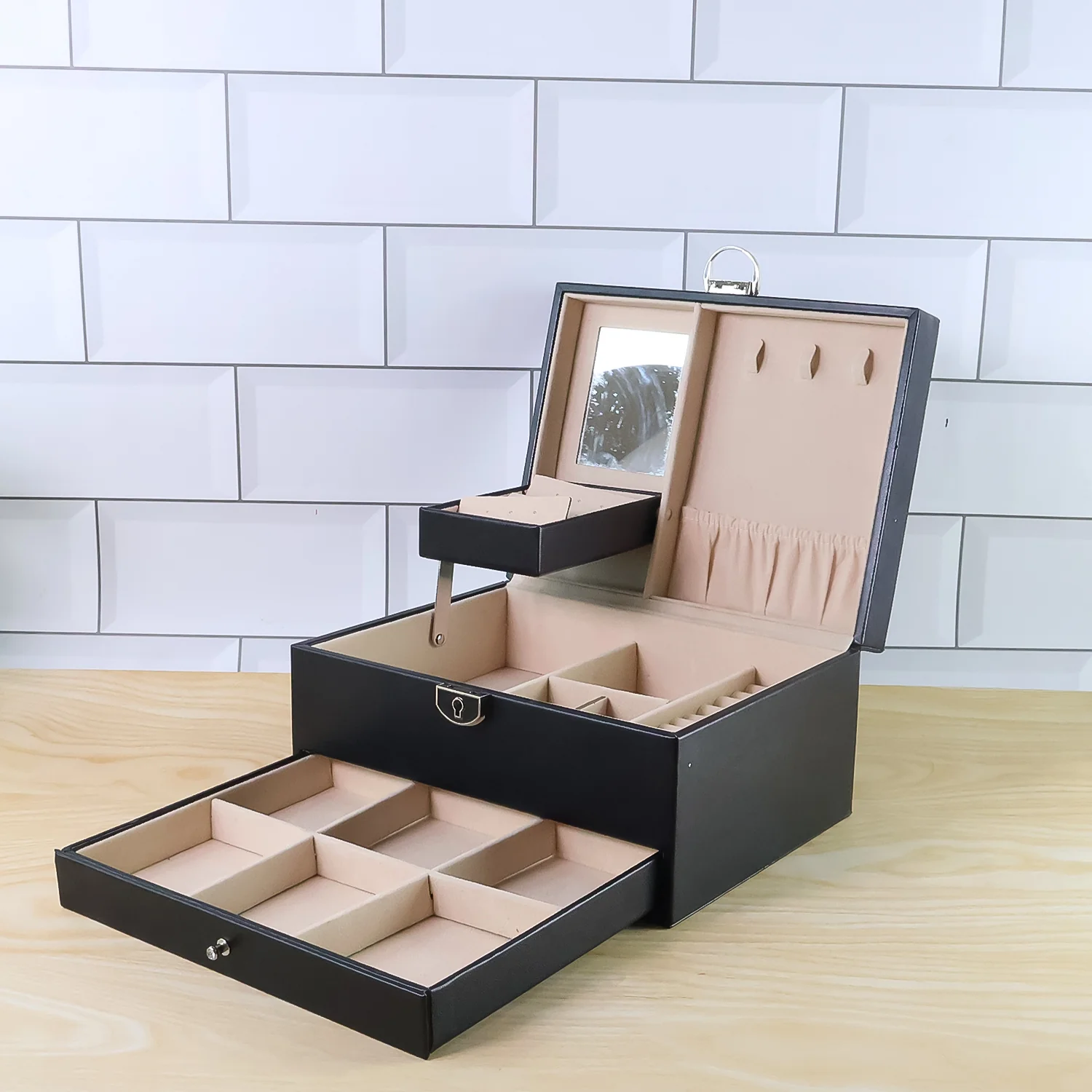 Multi-Layer Jewellery Organizer Box - (1 Pc) - Image 4