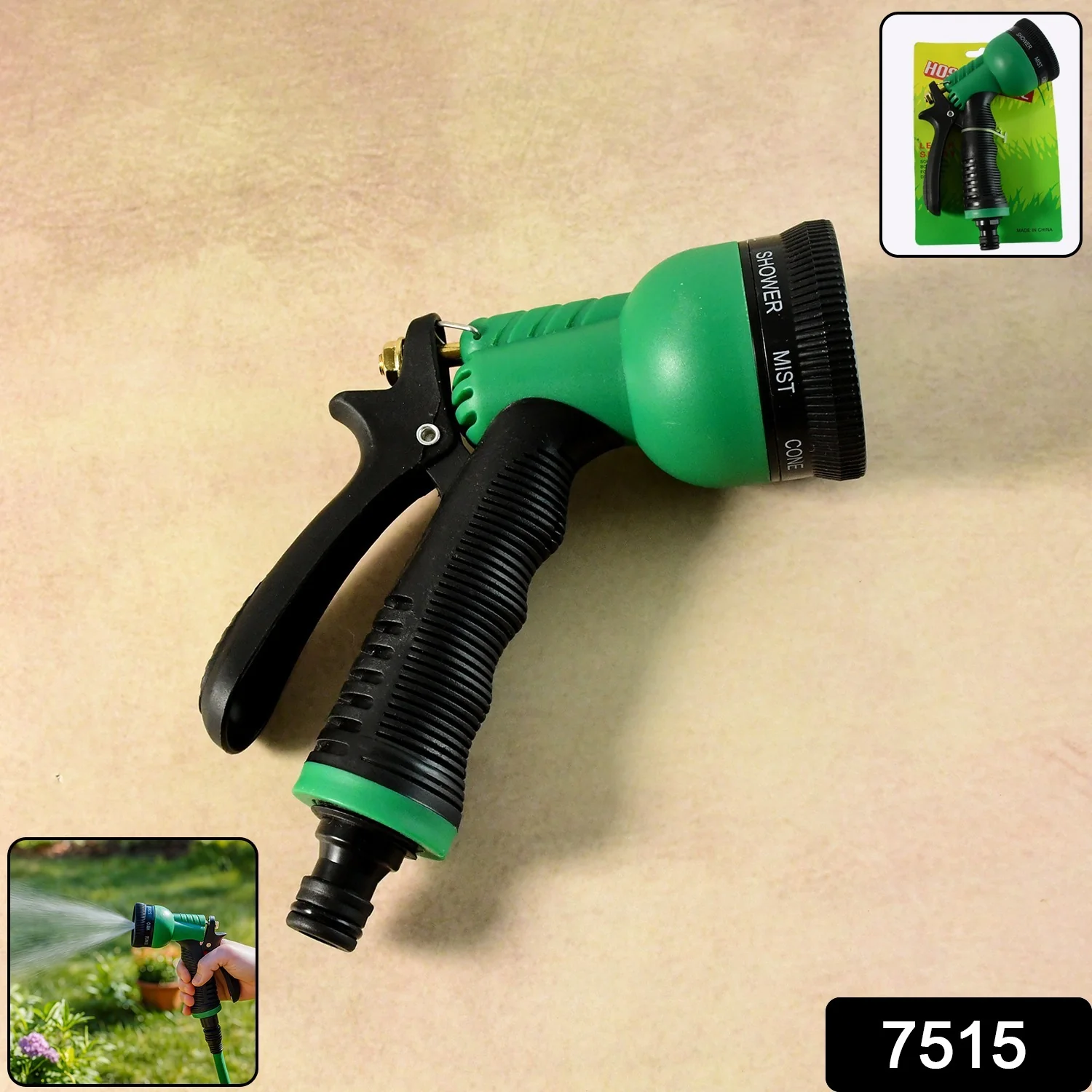 Multi-Pattern Garden Hose Spray Nozzle (1 Pc) - Image 2
