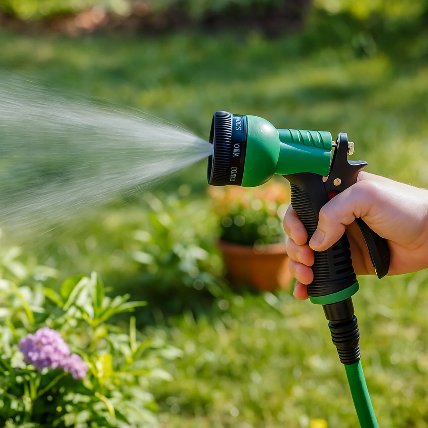 Multi-Pattern Garden Hose Spray Nozzle (1 Pc) - Image 4