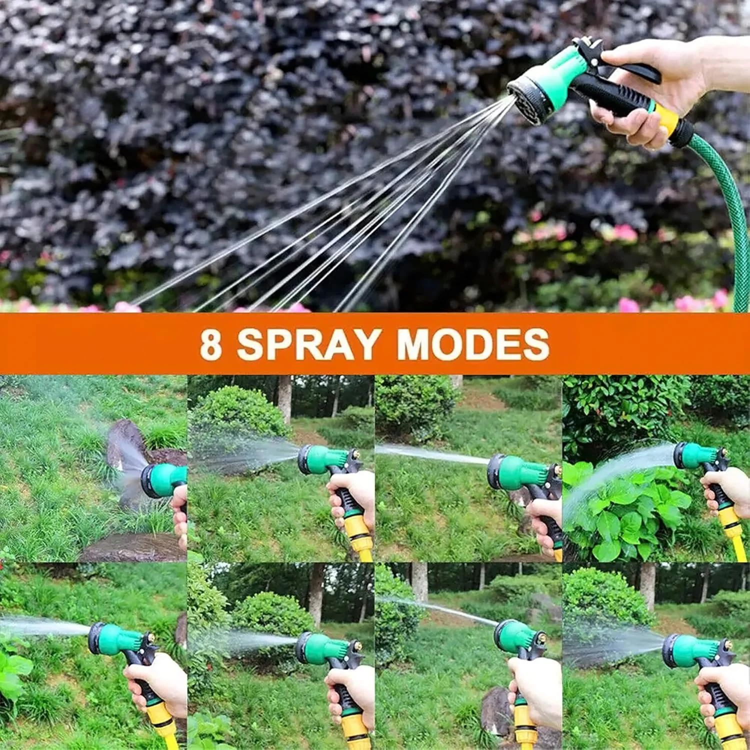 Multi-Pattern Garden Hose Spray Nozzle (1 Pc) - Image 8