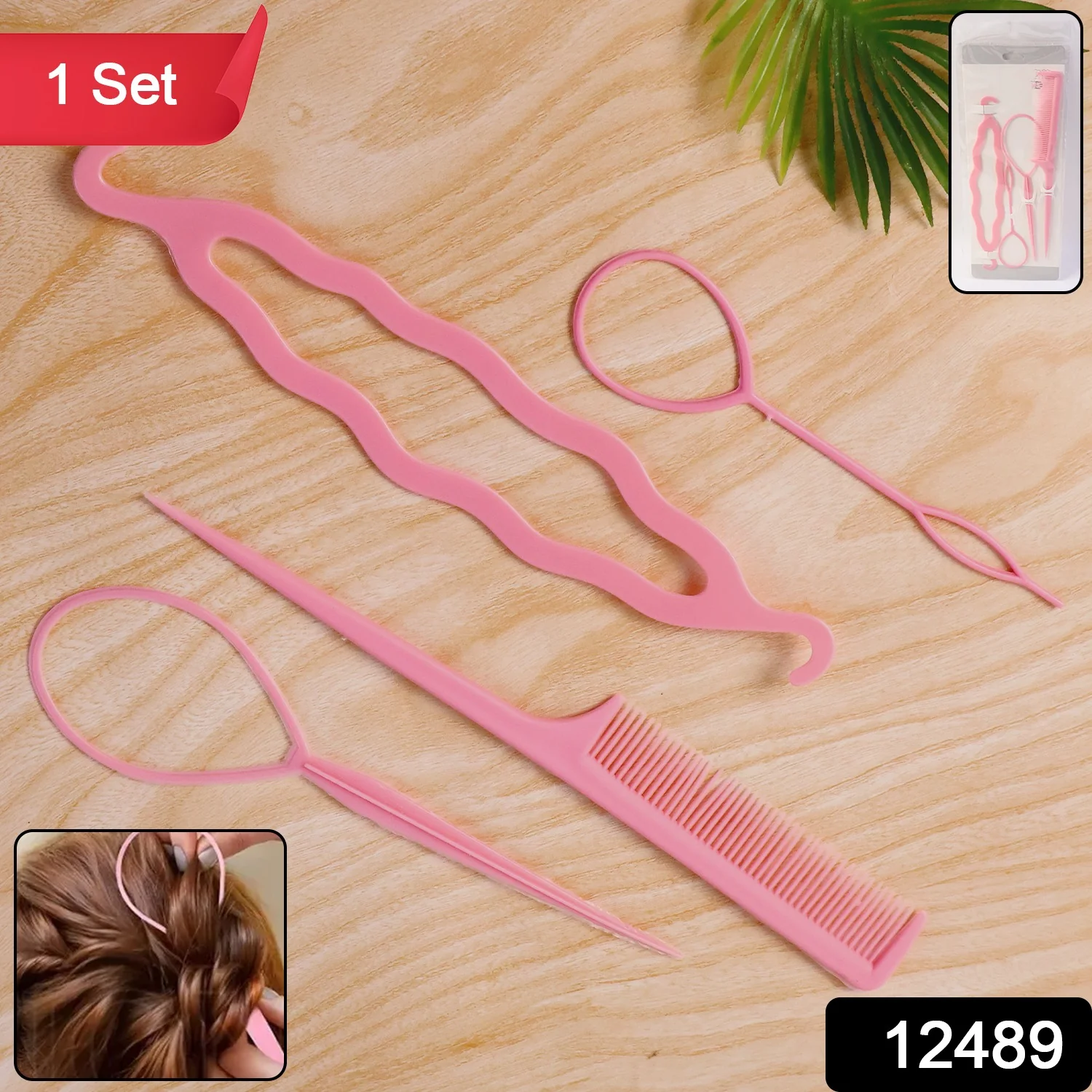 Multi-Purpose Hair Styling & Braiding Tool Set - Image 2