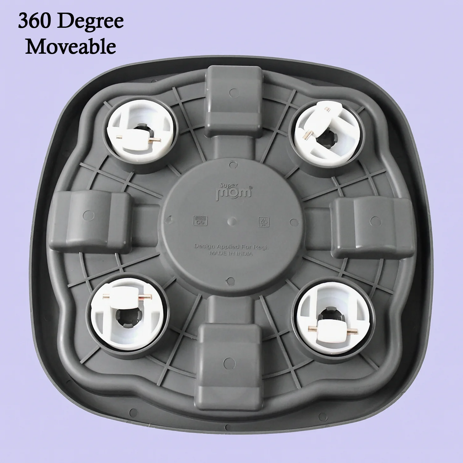 Supermom Plastic Multi Purpose Heavy Duty Gas Cylinder Trolley - Image 4