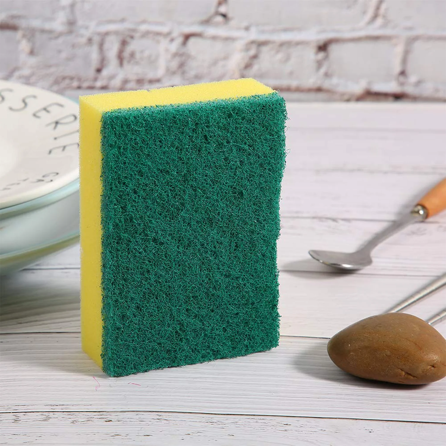 2-in-1 Multi-Purpose Scrub Sponge – Wear Resistant Dish & Furniture Cleaner (1 Pc) - Image 4