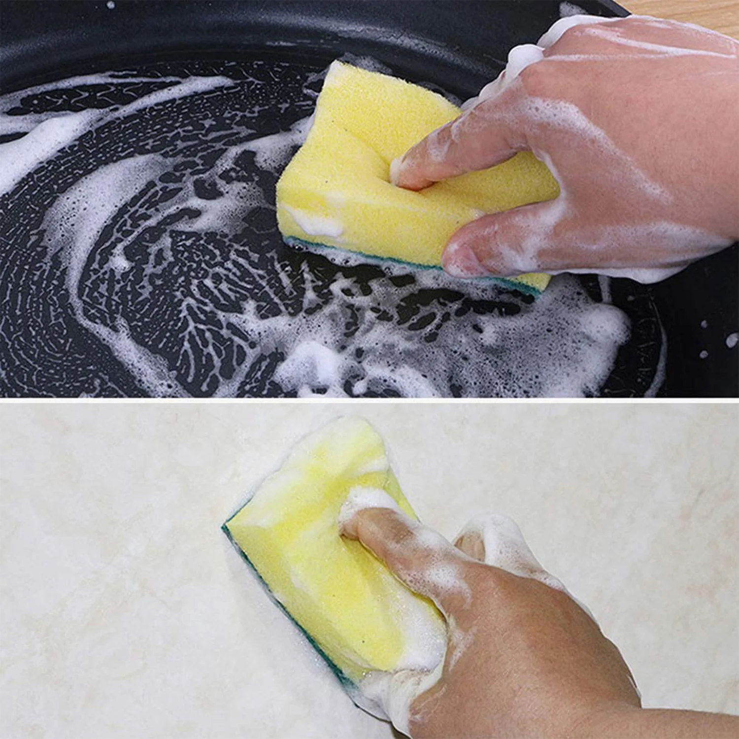 2-in-1 Multi-Purpose Scrub Sponge – Wear Resistant Dish & Furniture Cleaner (1 Pc) - Image 8