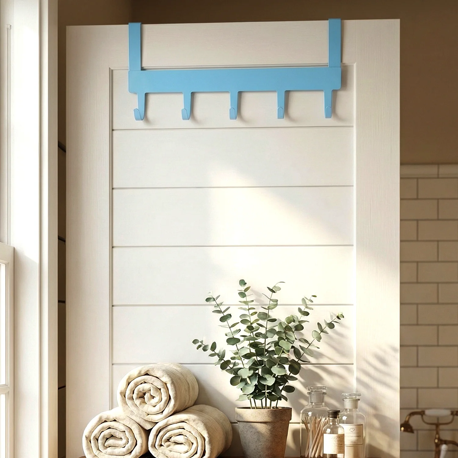 Multi Purpose Metal 5 Hook Hanging Rack (1 Pc) - Image 3