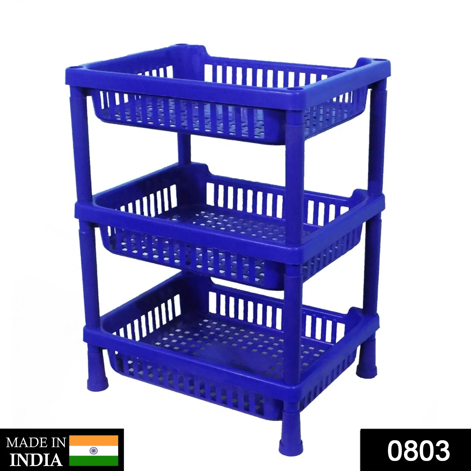 Multipurpose Plastic Storage Rack Oraganiser - 3 pcs - Image 2
