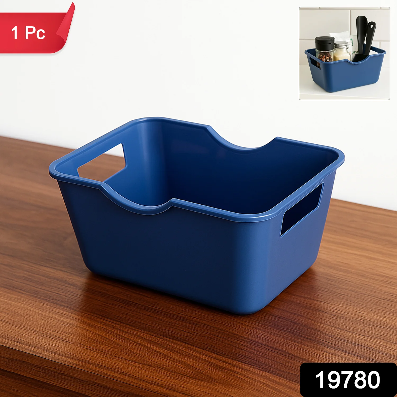 Multi-Purpose Storage Basket Organizer (15 x 10.5 cm, 1 Pc) - Image 2