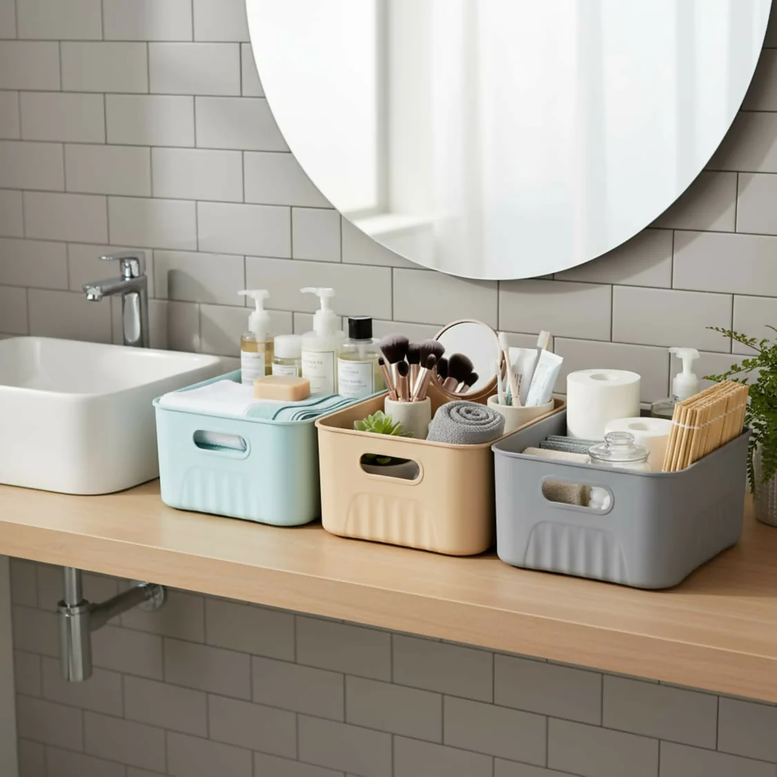 multi purpose Storage Baskets pack of 3 - Image 2