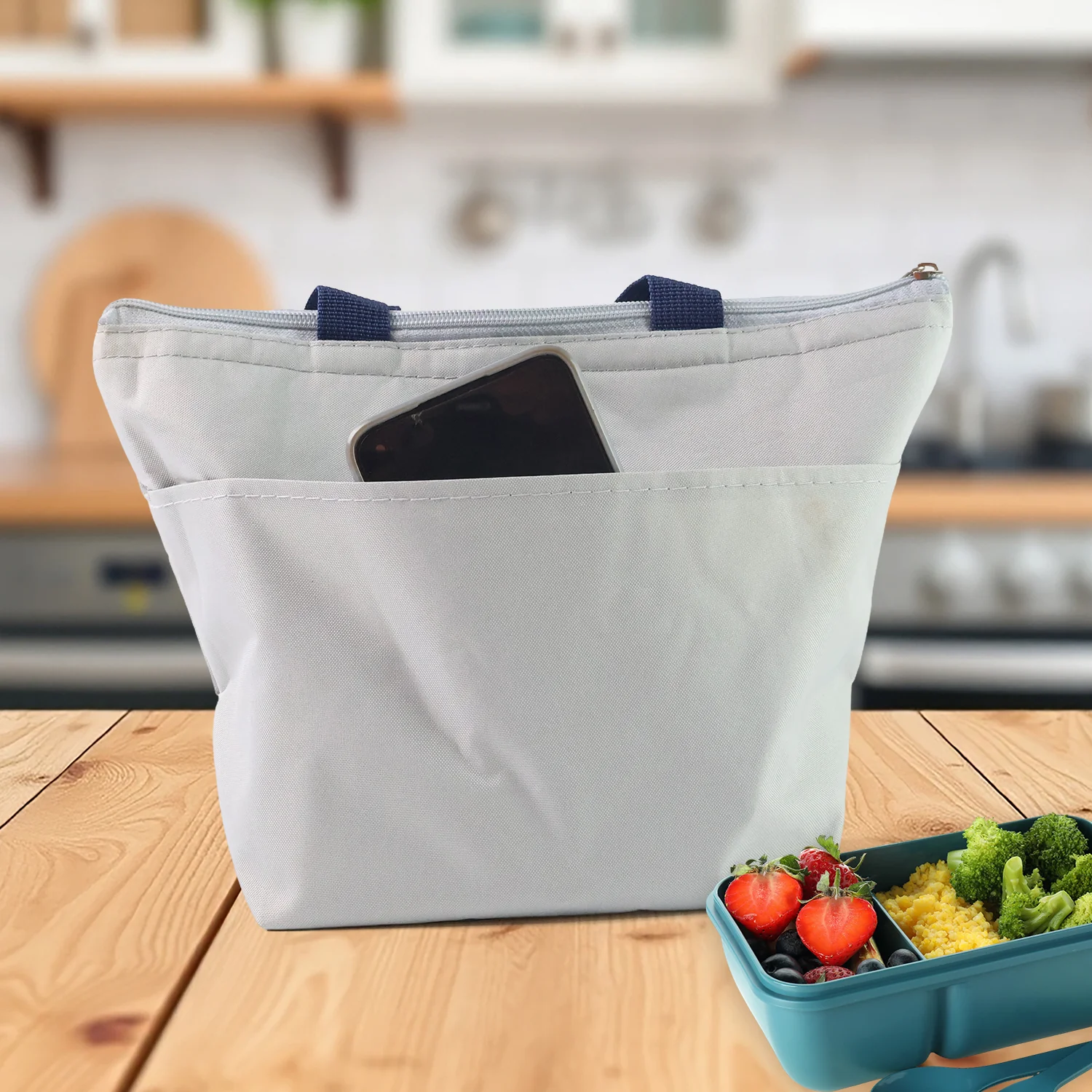 Multi-Purpose Travel Lunch Box Carrying Bag for Women, Men (1 Pc) - Image 3