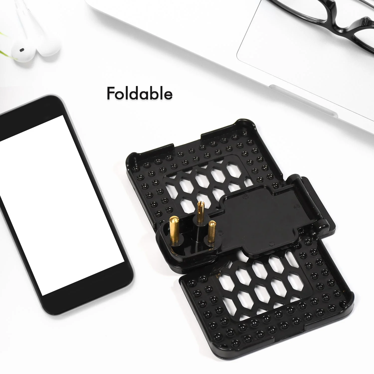 Multi-Purpose Wall Holder Stand for Charging Mobile (Black) - Image 9