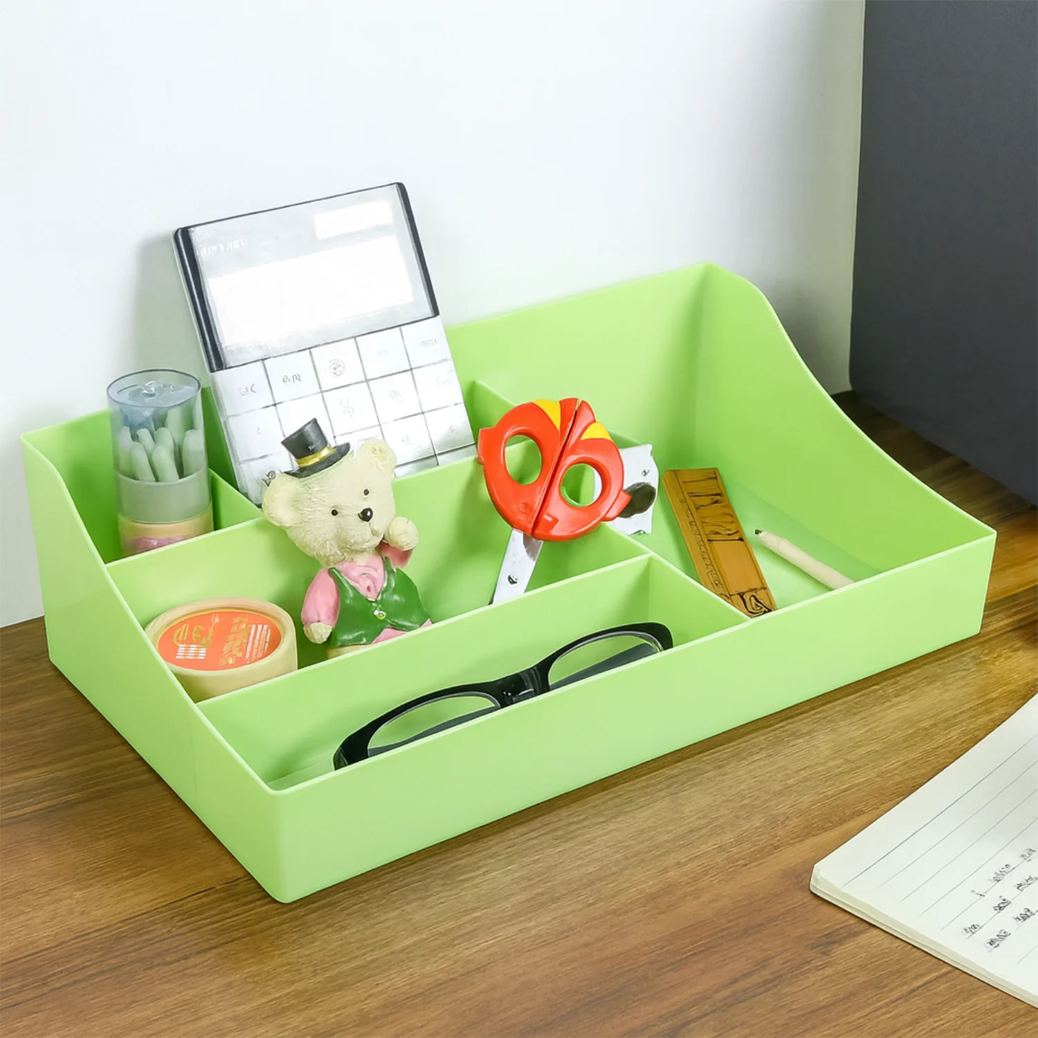 Multi-Section Desk Organizer Storage Tray (1 Pc) - Image 7