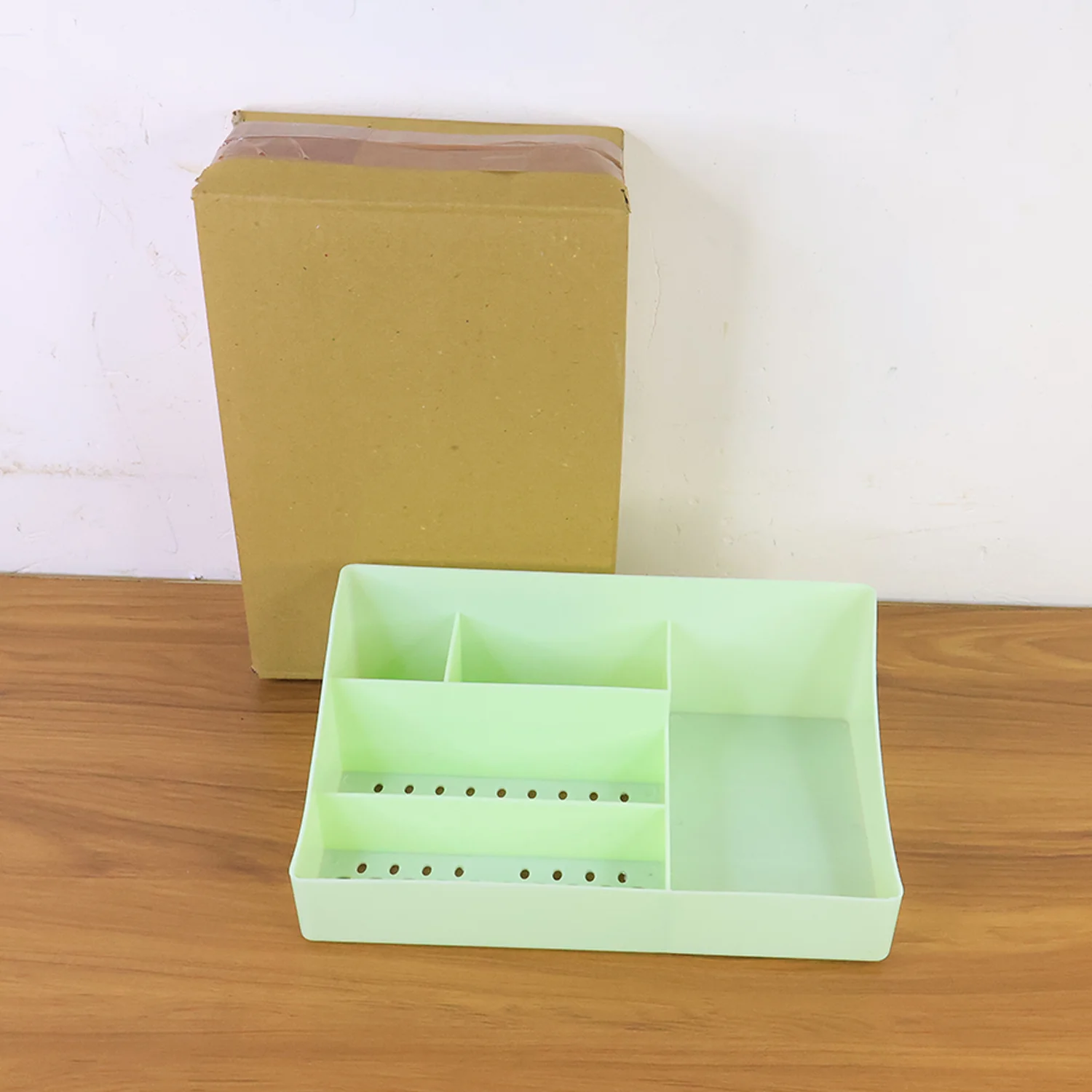 Multi-Section Desk Organizer Storage Tray (1 Pc) - Image 8
