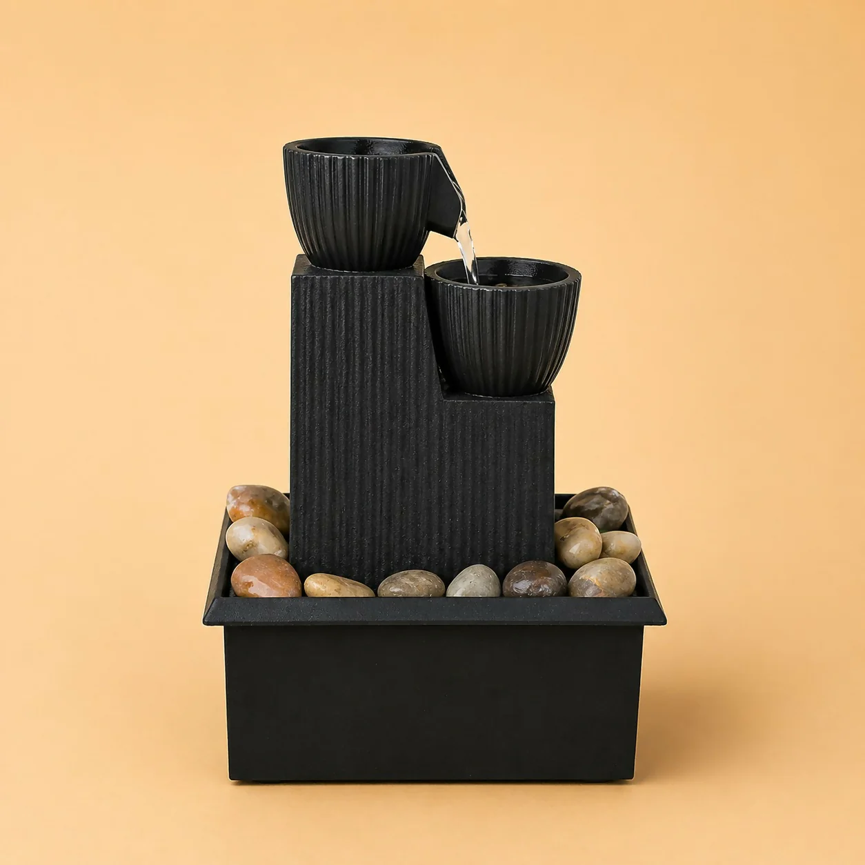Multi-Tier Water Fountain Tabletop Decorative Indoor Showpiece - Image 4