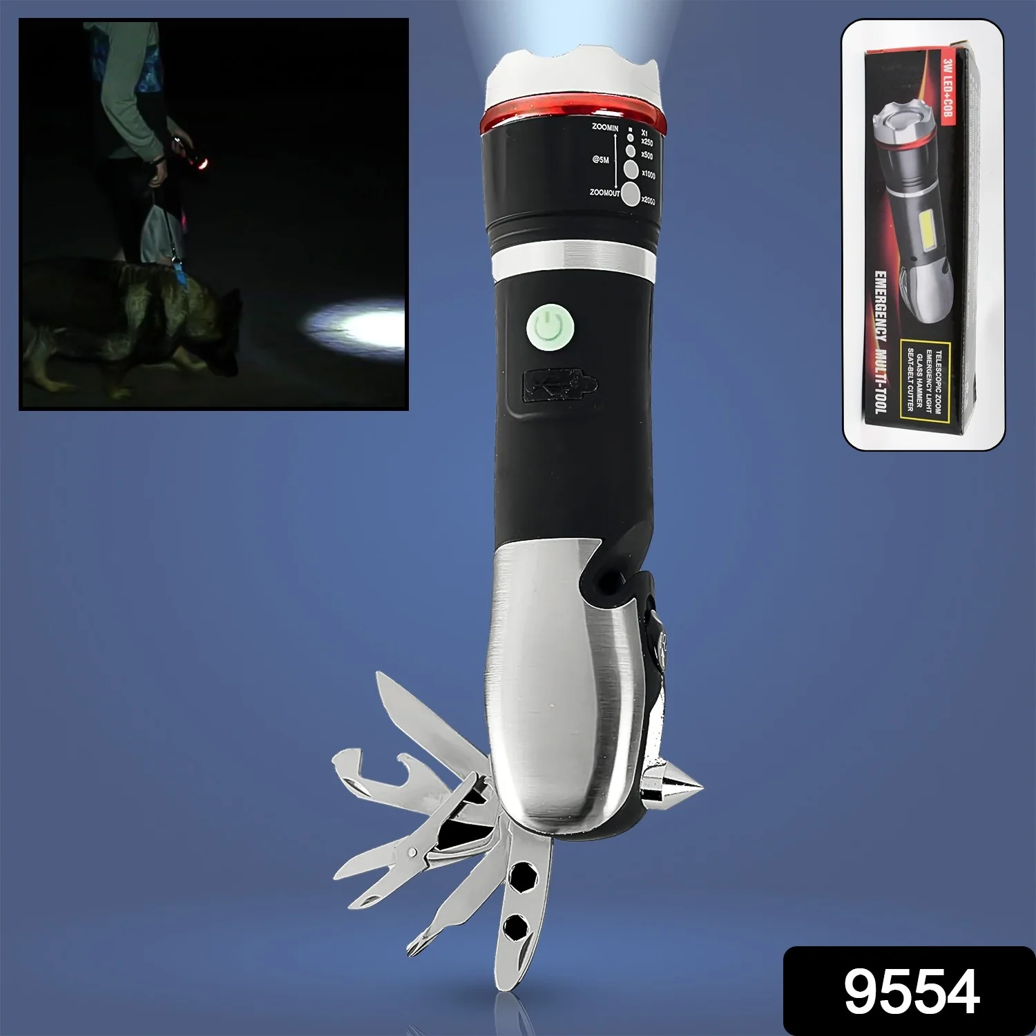 Multi Tool Led Flashlight, All in One Tool Light (1 Pc) - Image 2