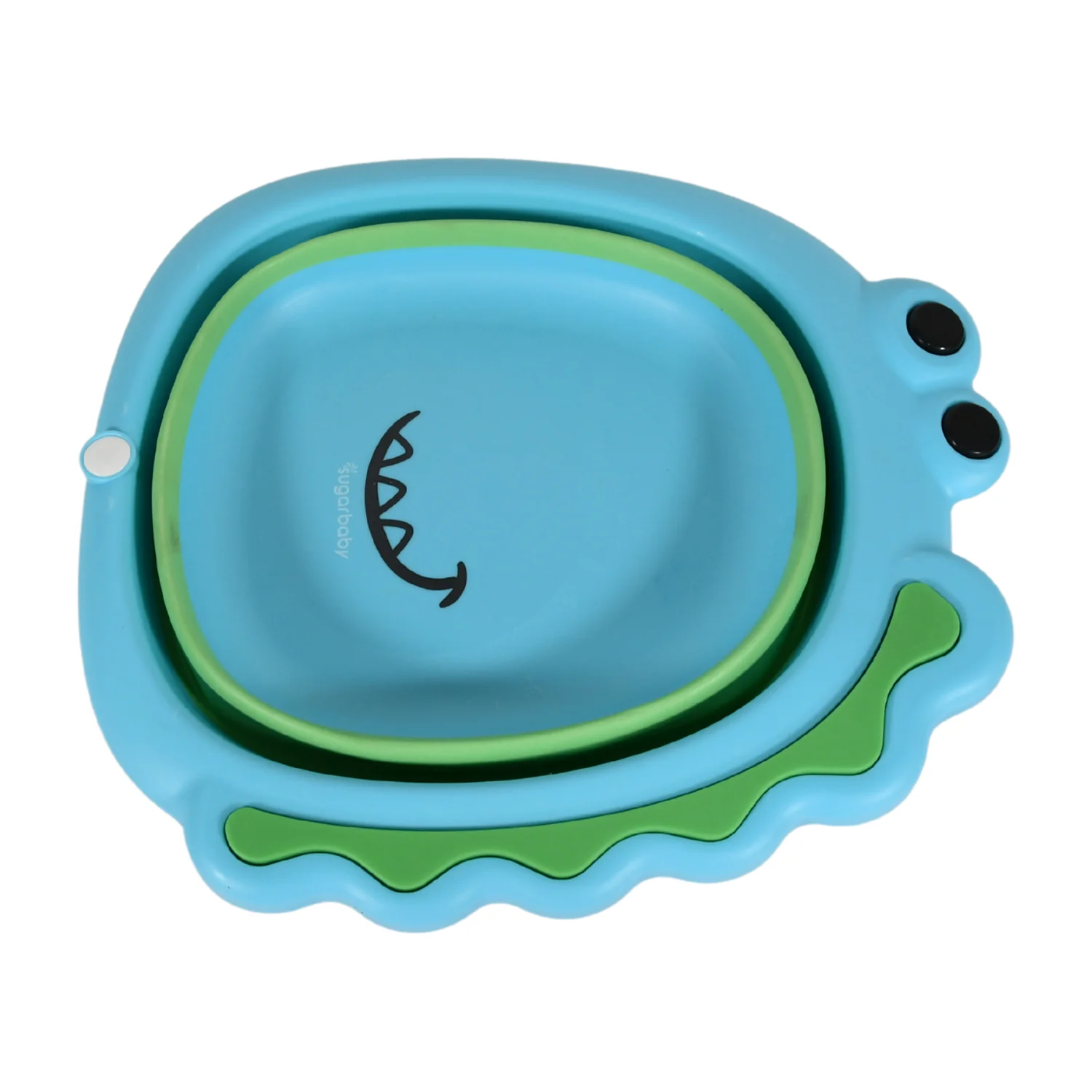 Frog Shape Foldable Baby Wash Basin – Space-Saving Face Washing Tub (33×31cm) - Image 5
