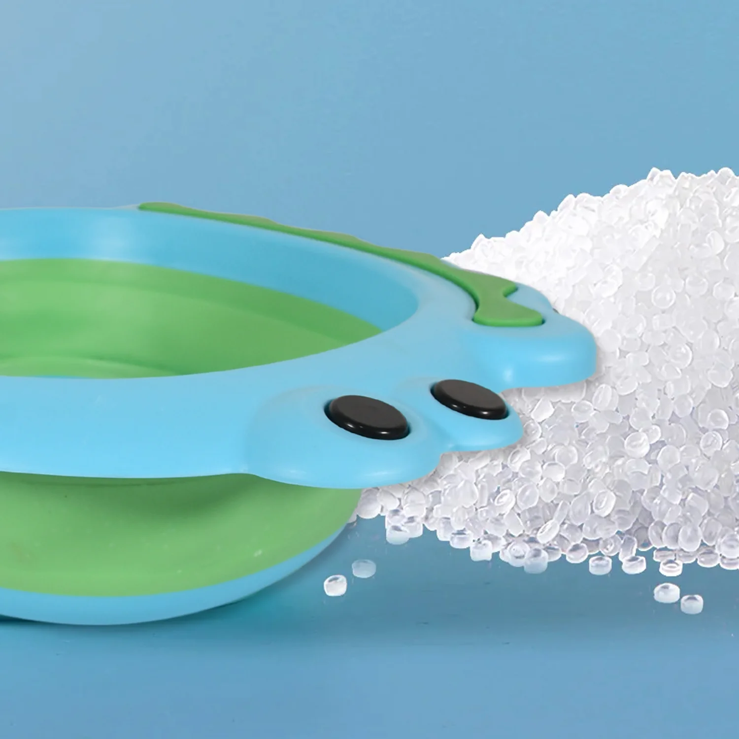 Frog Shape Foldable Baby Wash Basin – Space-Saving Face Washing Tub (33×31cm) - Image 9