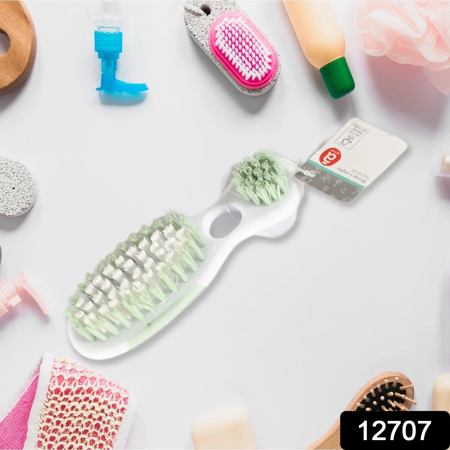 2 in 1 hard bristle brush, multi-use brush, High Quality Brush (1 Pc) - Image 2