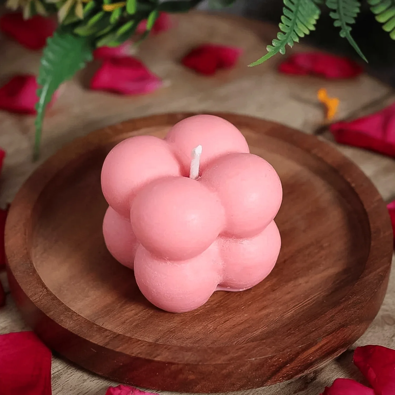 Multicolor Aesthetic Bubble Cube Wax Candles (6 Pc) - Image 6