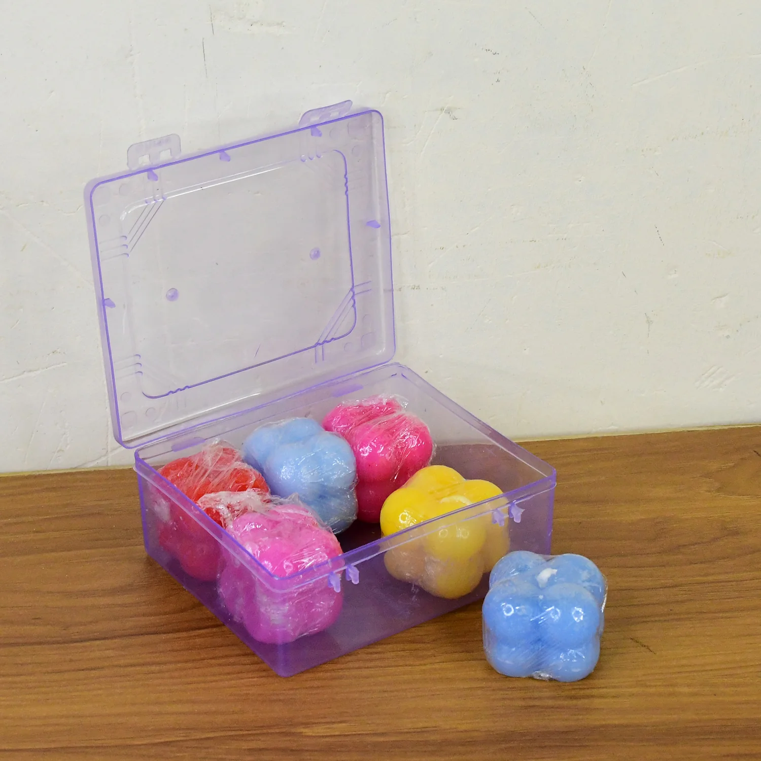 Multicolor Aesthetic Bubble Cube Wax Candles (6 Pc) - Image 7