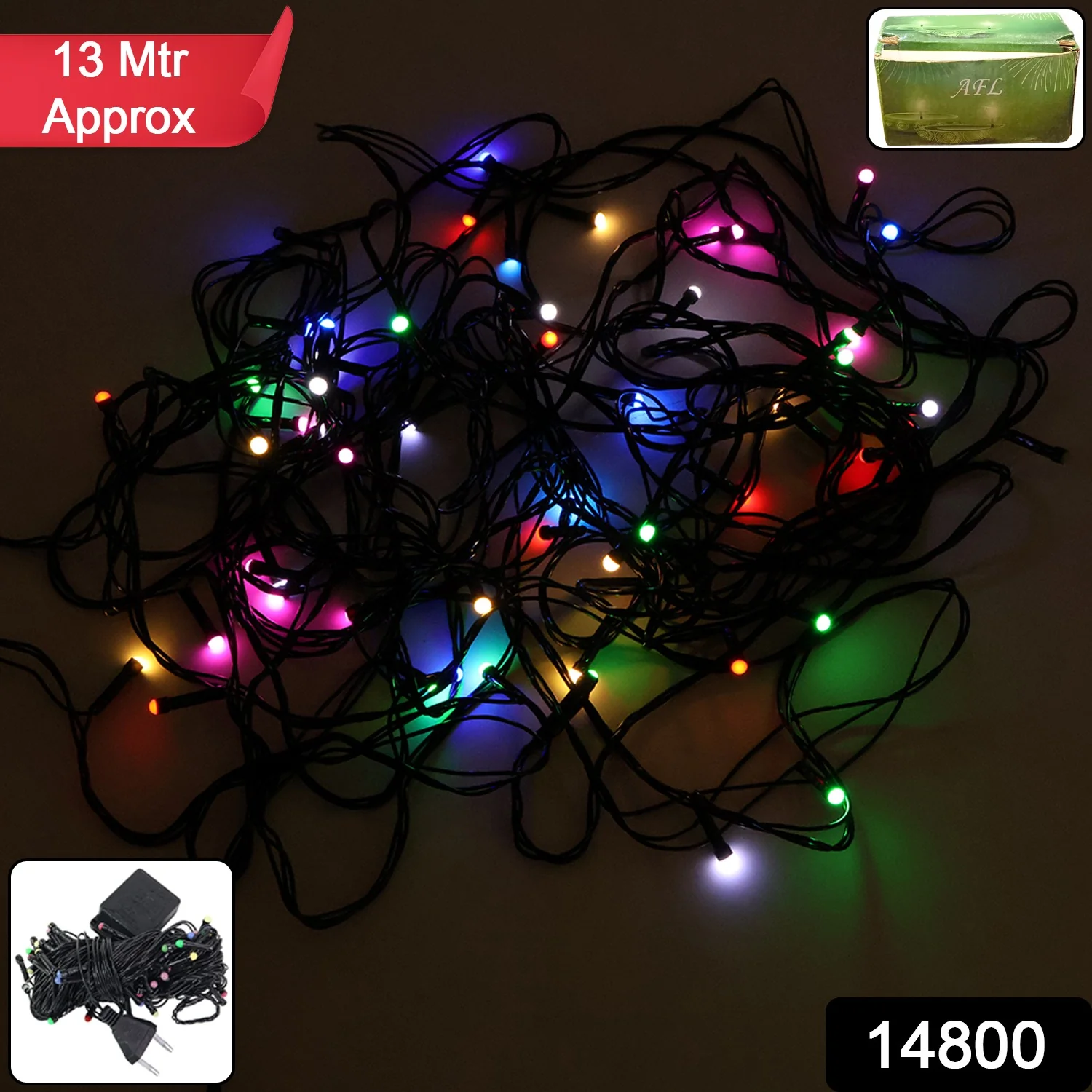 Multicolor Decorative LED String Fairy Lights (1 Pc / 13 mtr) - Image 2