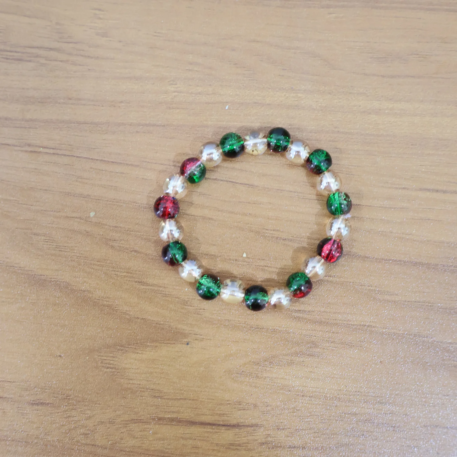 Multicolor Glossy Bead Stretch Bracelet  (1 Pc) - Image 7