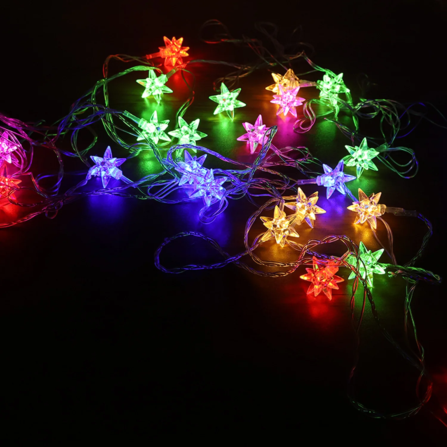 Multicolor LED Decorative String Light with Star-Shaped Covers (8 Meter) - Image 3