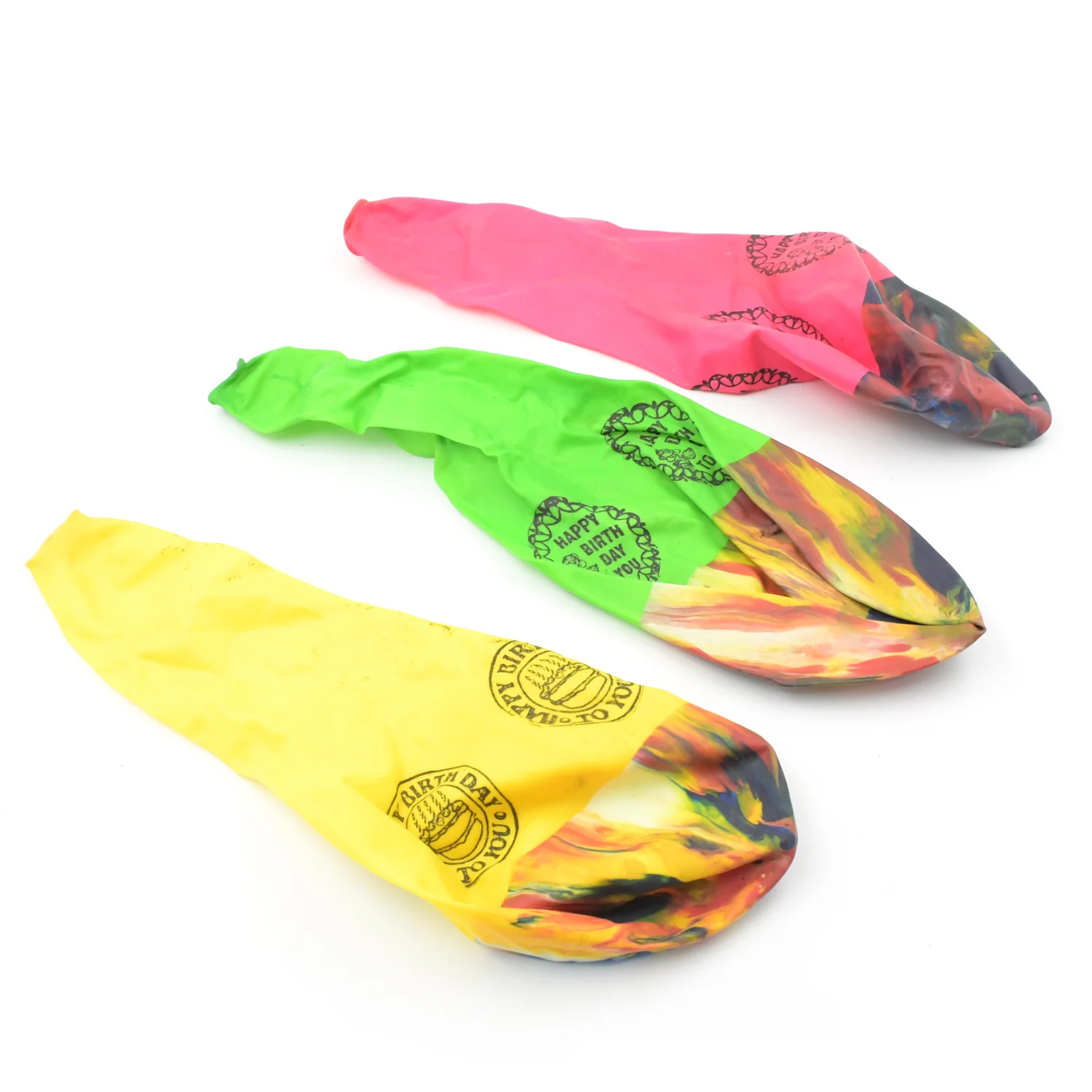 Big Size Balloons Kinds of Rainbow Party Latex Balloons (3 Pcs Set - Image 4