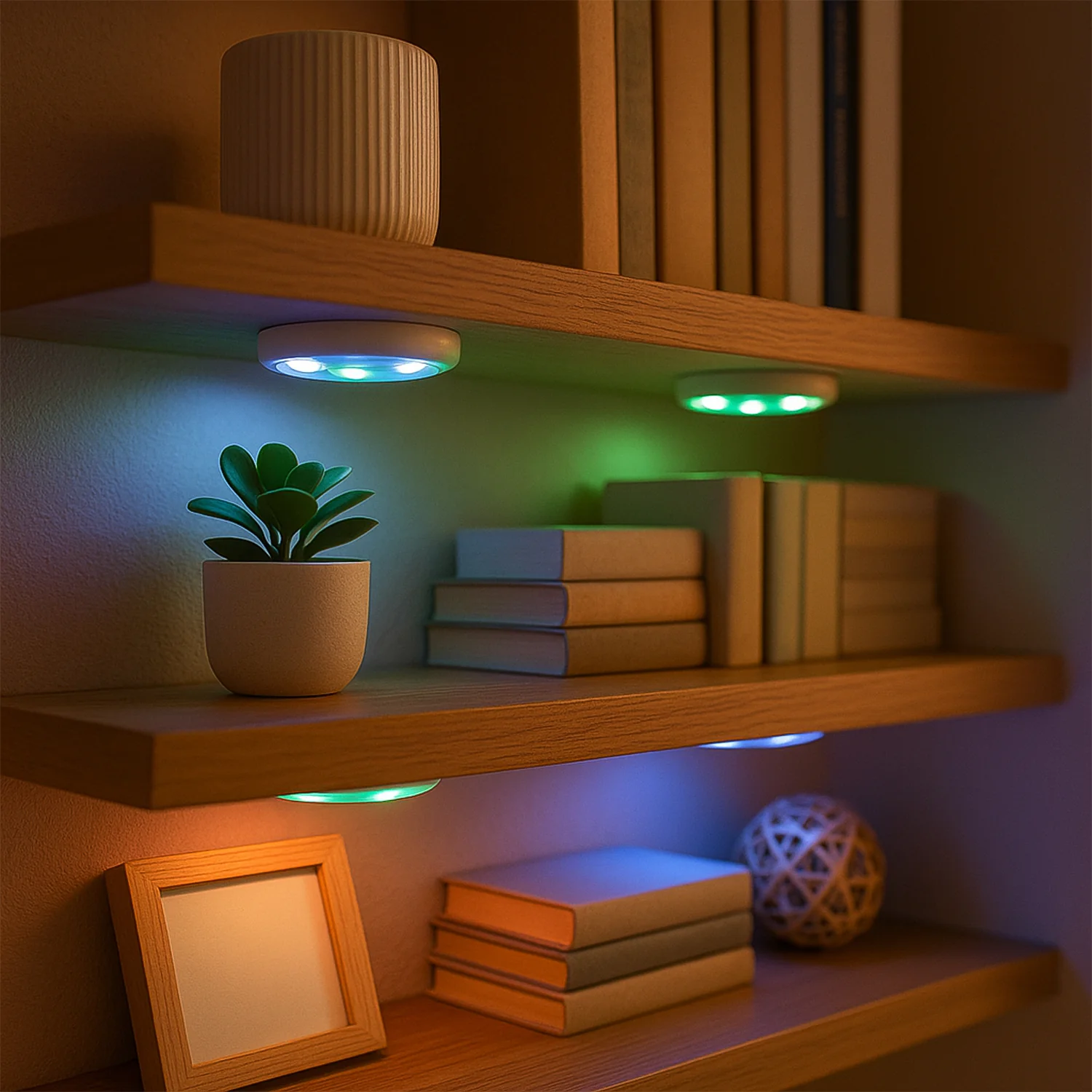 Multicolor Remote Control LED Touch Light Set - Image 7