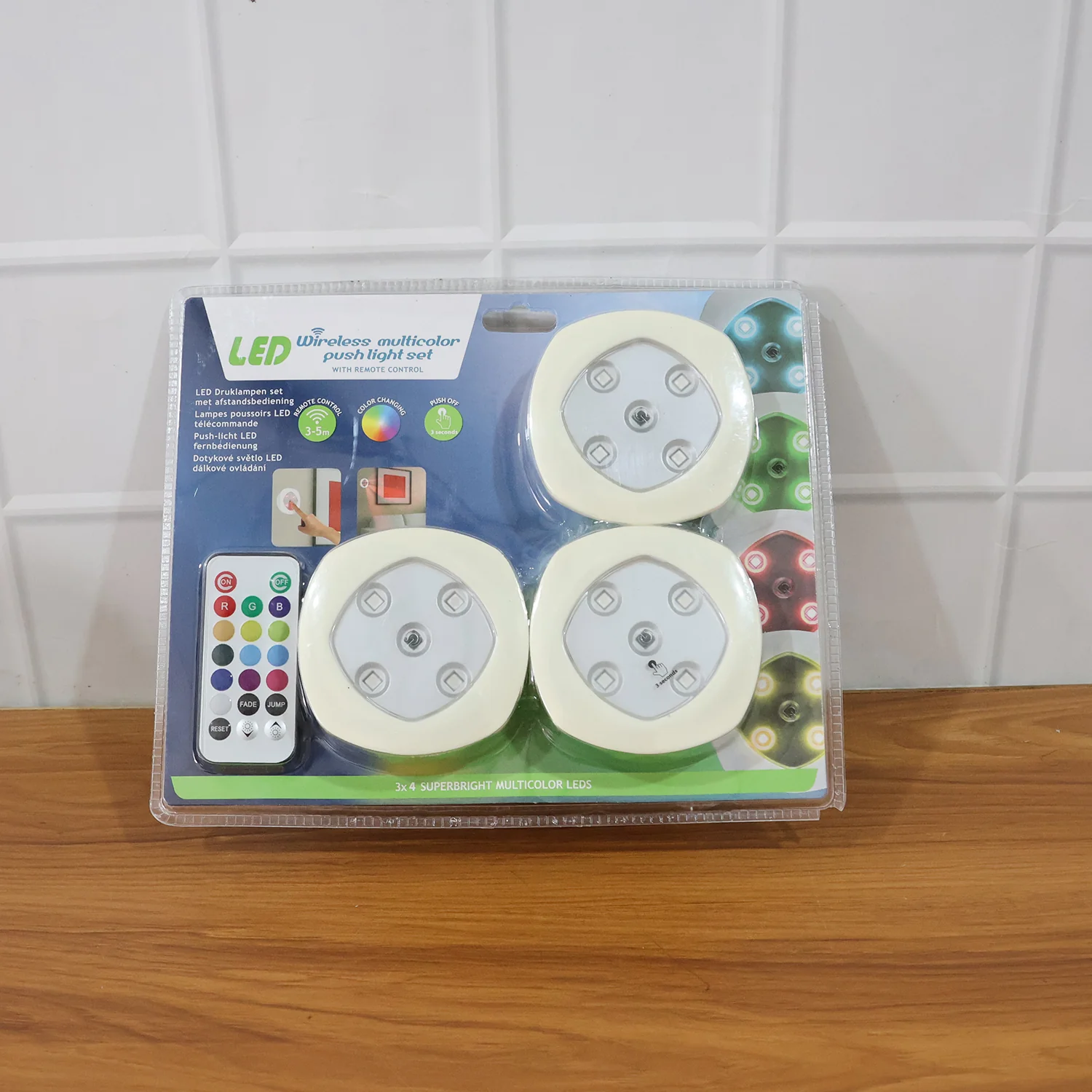 Multicolor Remote Control LED Touch Light Set - Image 9