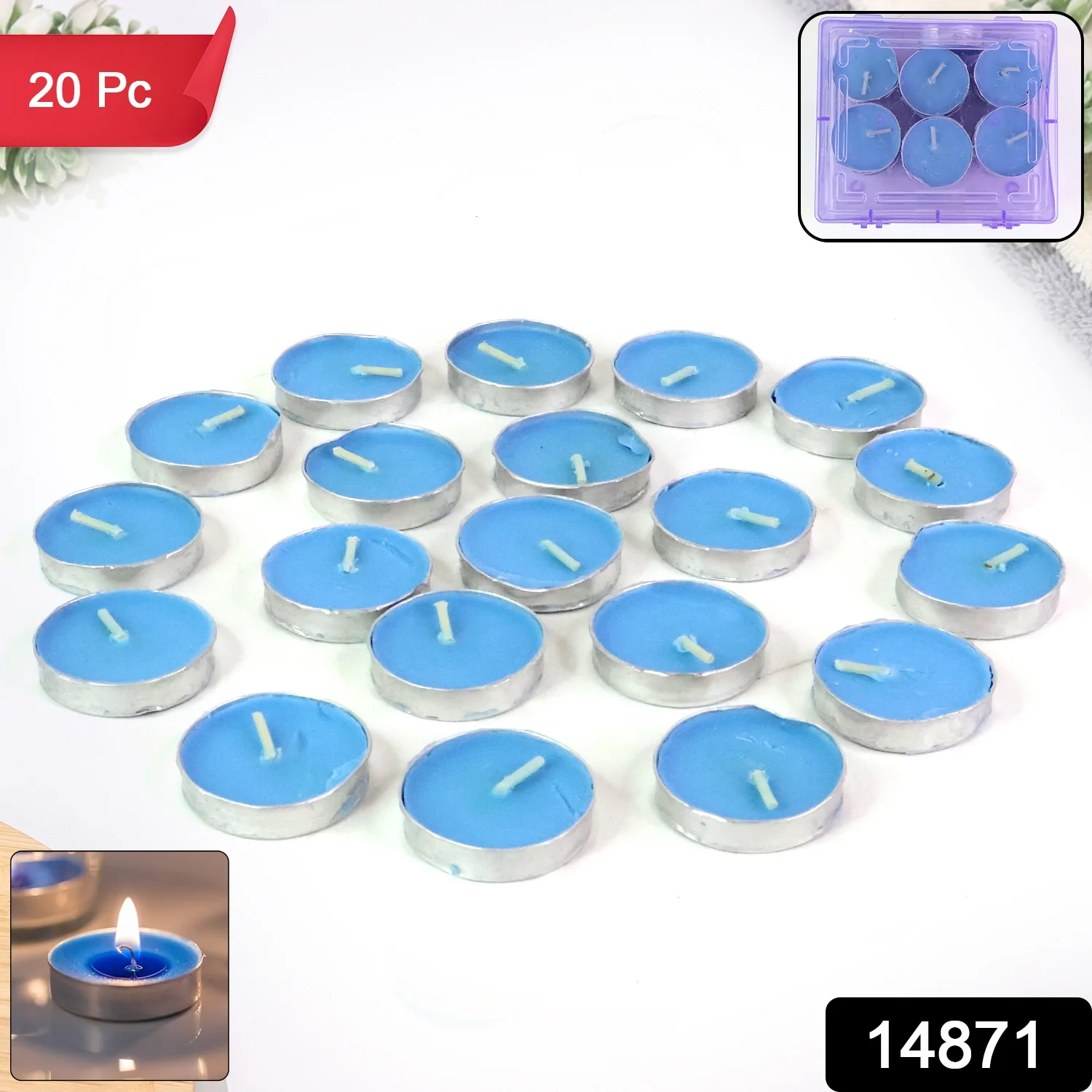 Multicolor Tea Light Candles - (20 Pc) - Image 2