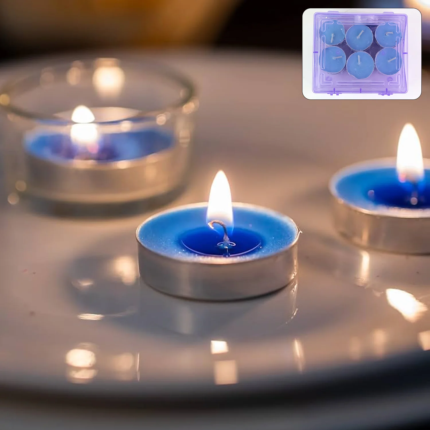 Multicolor Tea Light Candles - (20 Pc) - Image 4