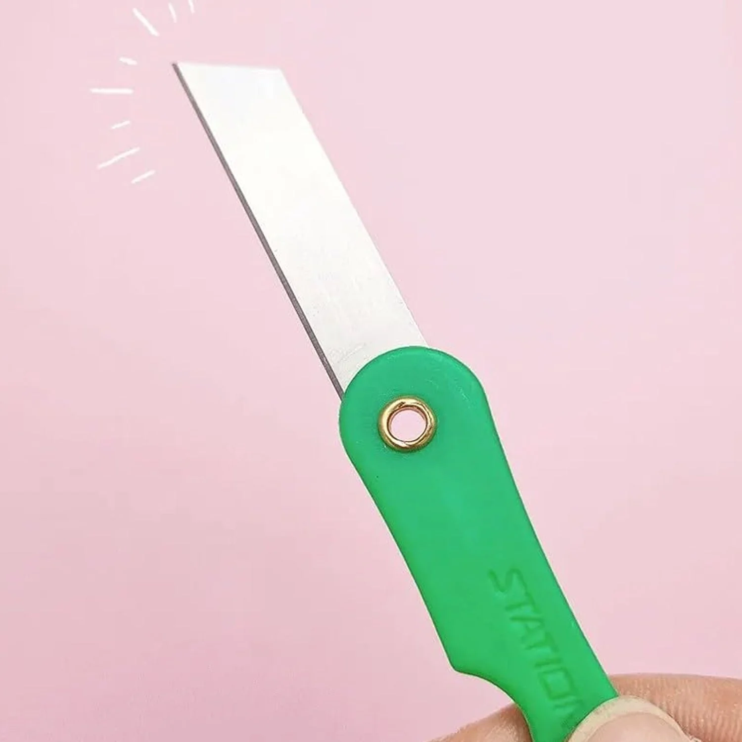 Multicolour Mini Paper Cutter Knife Pencil Knife (Pack of 12) - Image 4