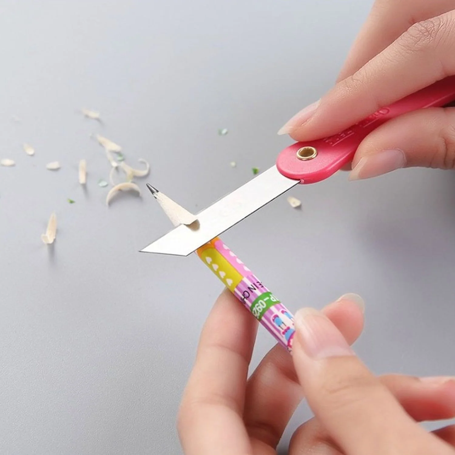 Multicolour Mini Paper Cutter Knife Pencil Knife (Pack of 12) - Image 7
