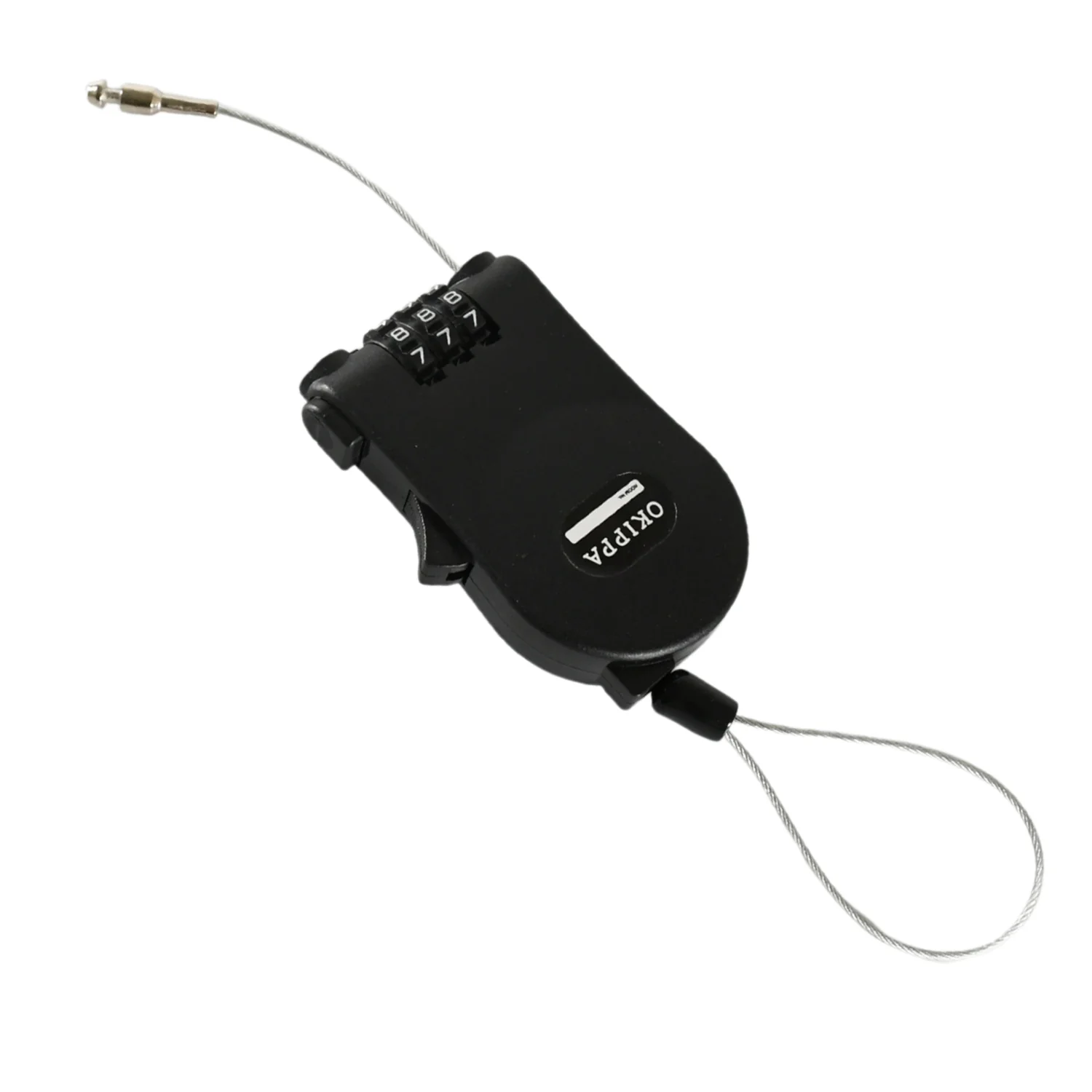 Multifunctional Cable Lock with Number Code Retractable Wire Lock Shell Combination - Image 4