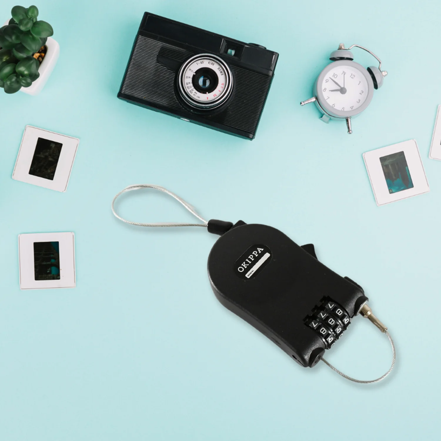 Multifunctional Cable Lock with Number Code Retractable Wire Lock Shell Combination - Image 6