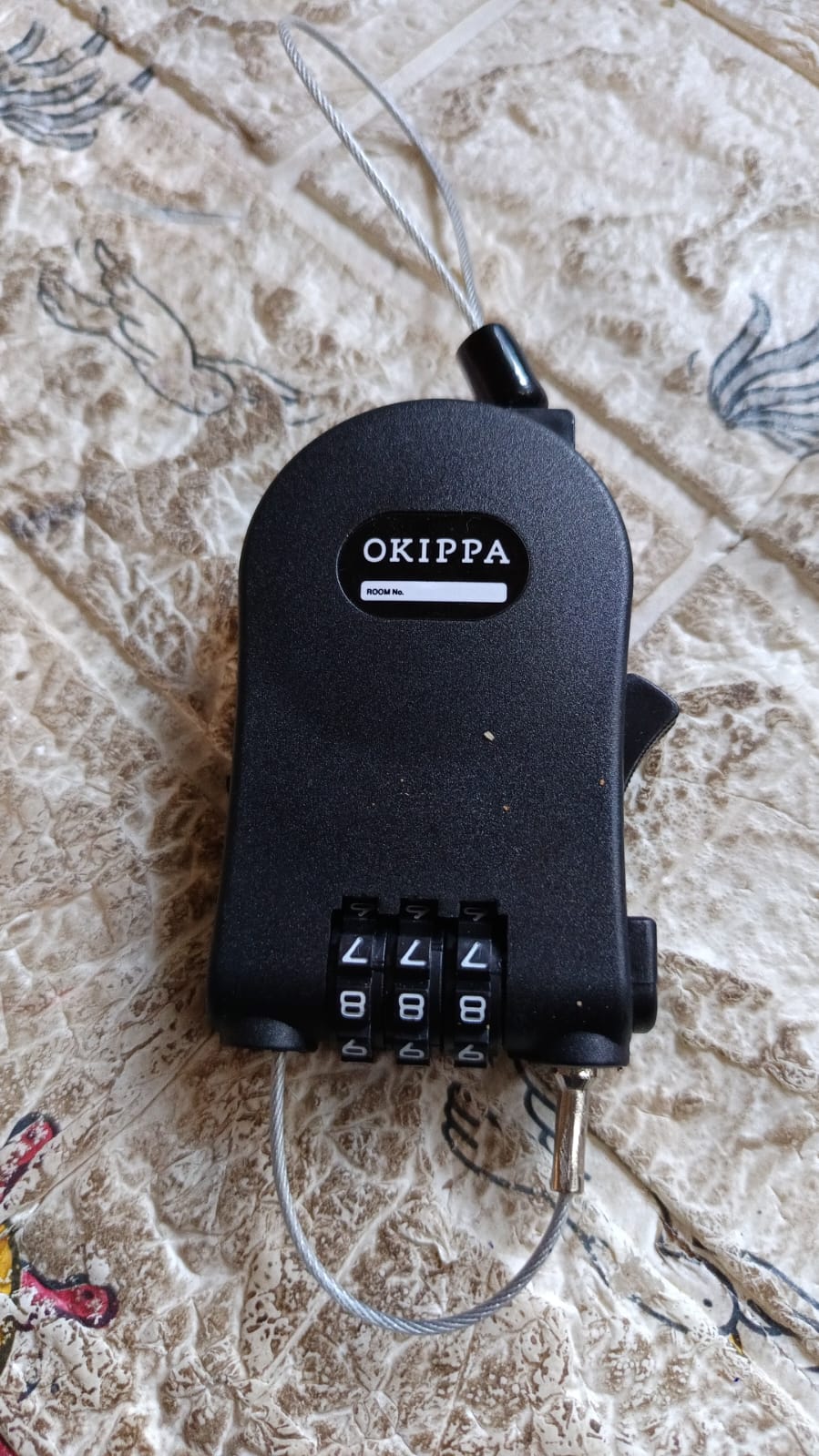 Multifunctional Cable Lock with Number Code Retractable Wire Lock Shell Combination - Image 7