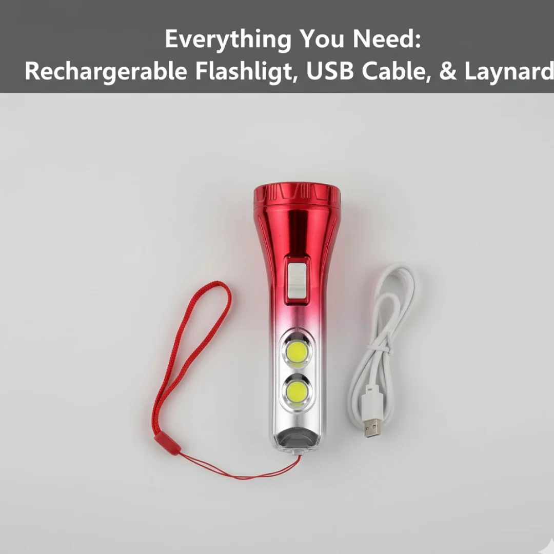 Multi Functional 3 LED Torchlight / Flashlight (1 Pc) - Image 4