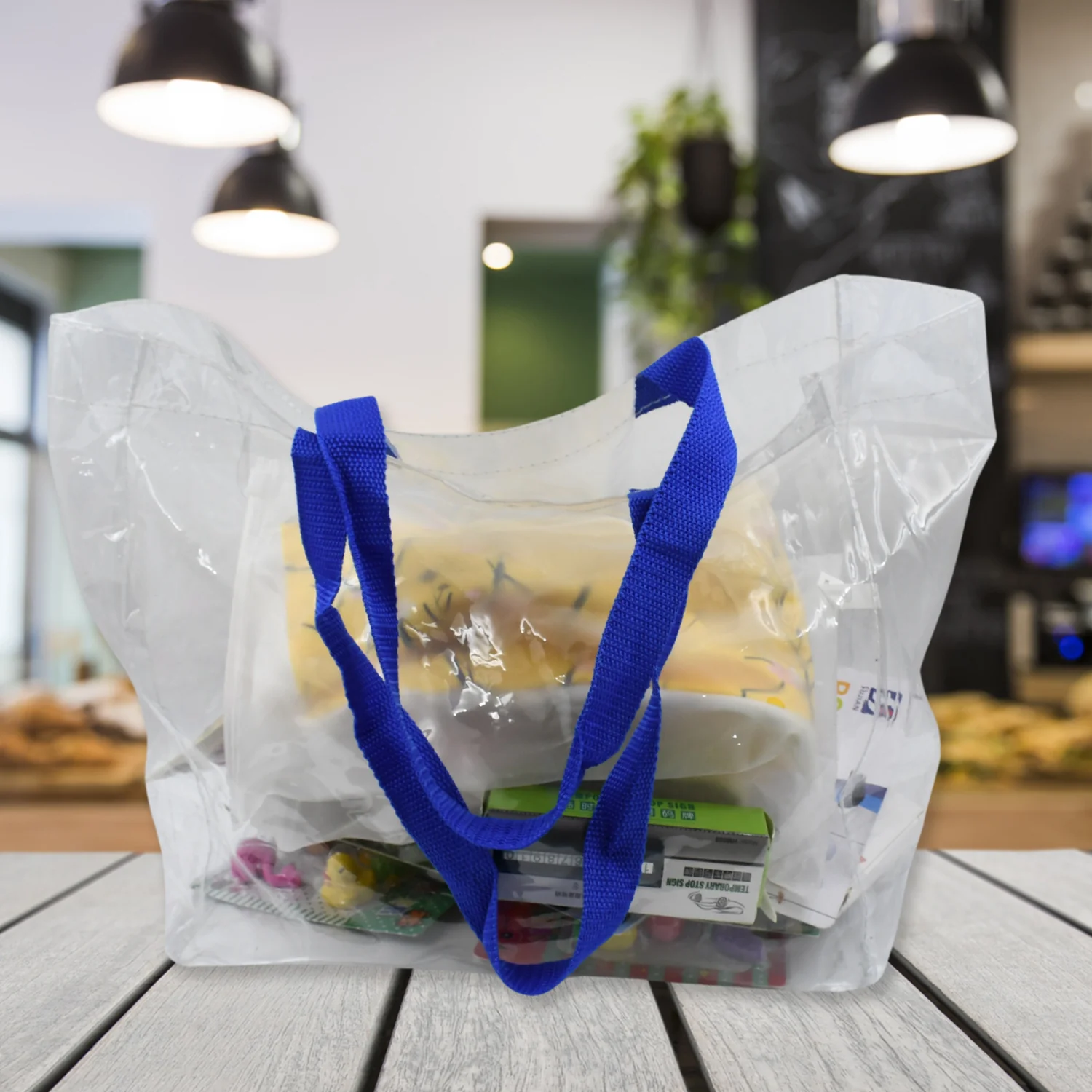 Multifunction Transparent Bag With Handle Bag (45×30×14 CM / 1 pc) - Image 8