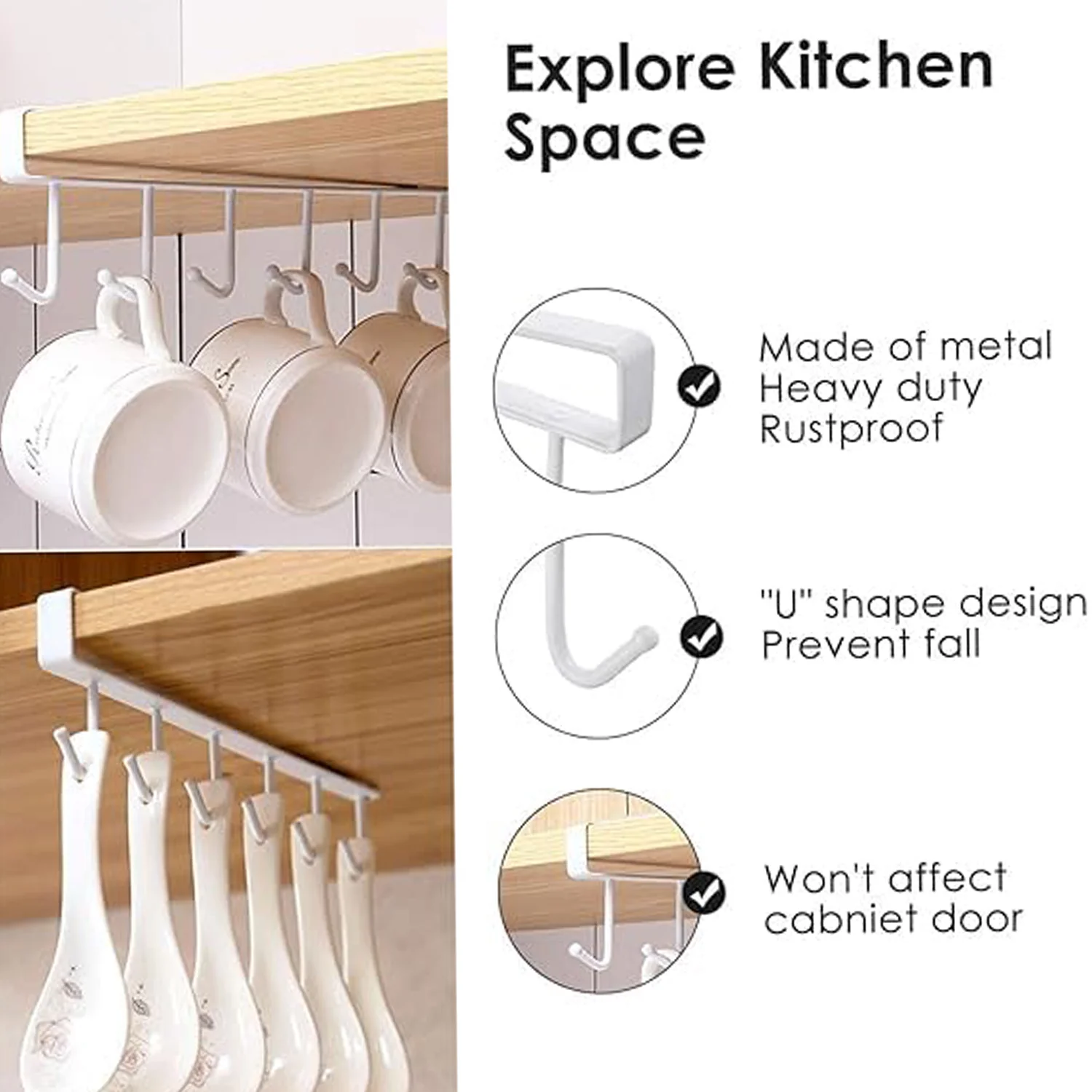 Metal Multifunctional Cabinet Storage Organize Rack (1 Pc / Small) - Image 6