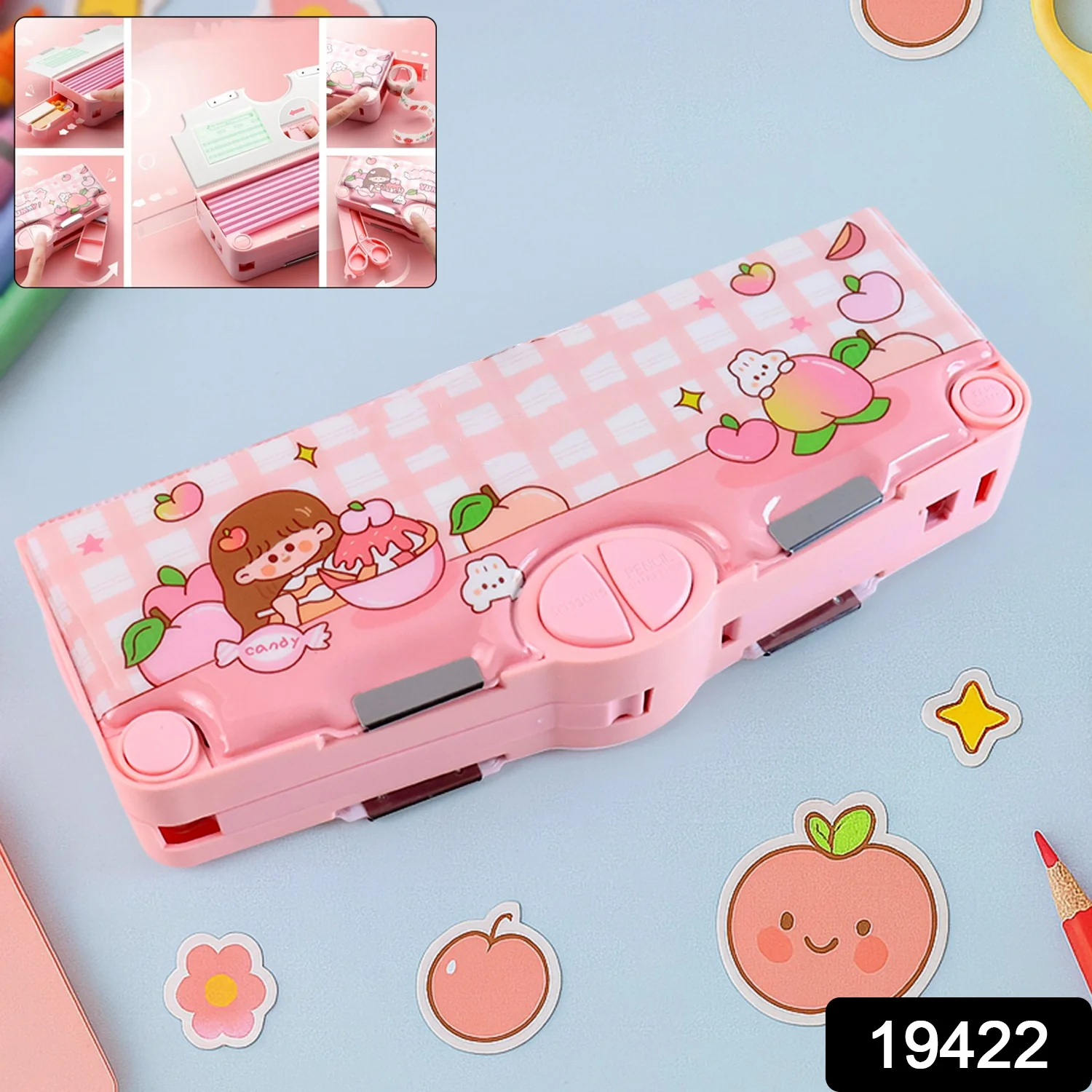Multifunctional Cartoon Pencil Box (1 Pc) - Image 2