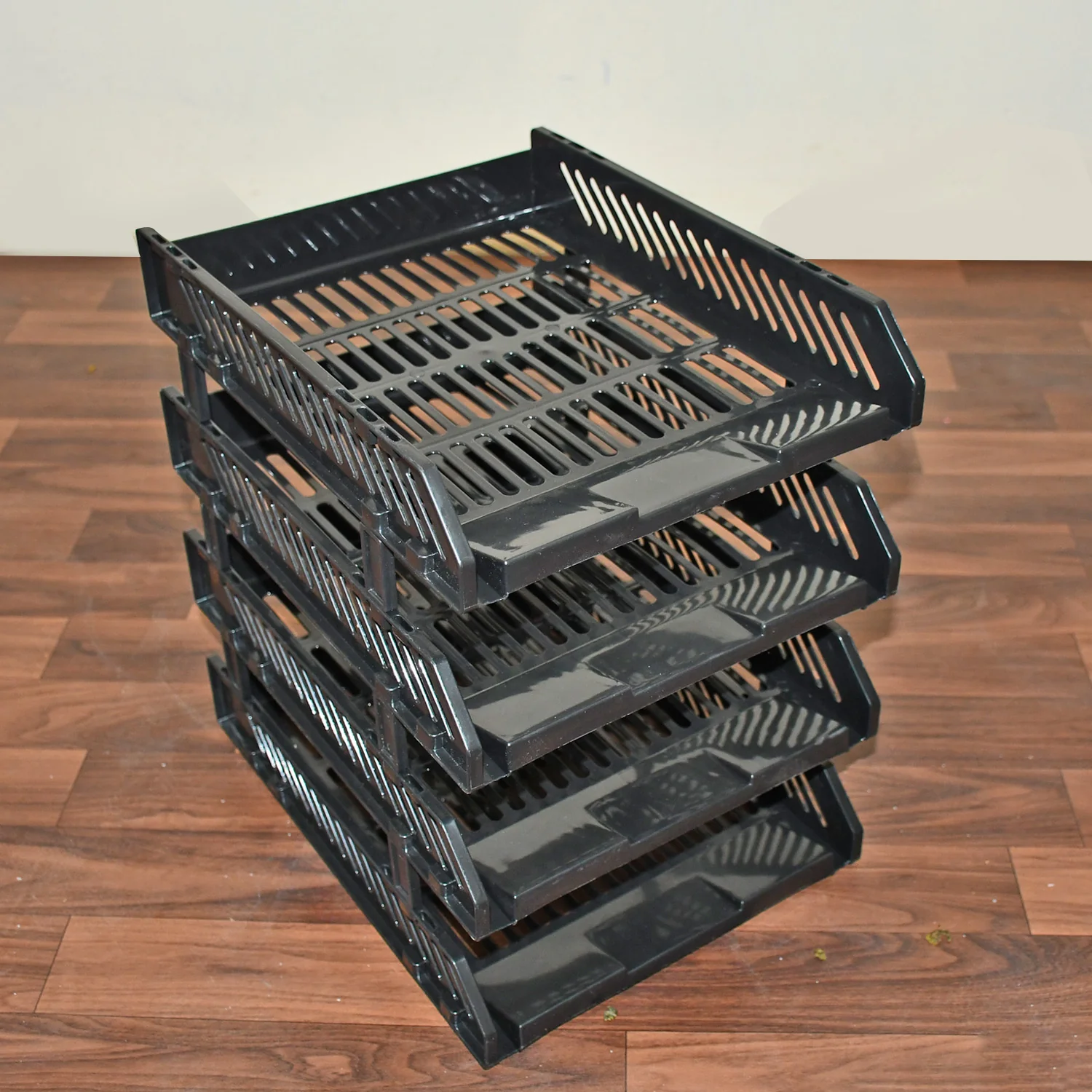 4-Layer Multifunctional File Rack with Drawers for Office Desk - Image 10