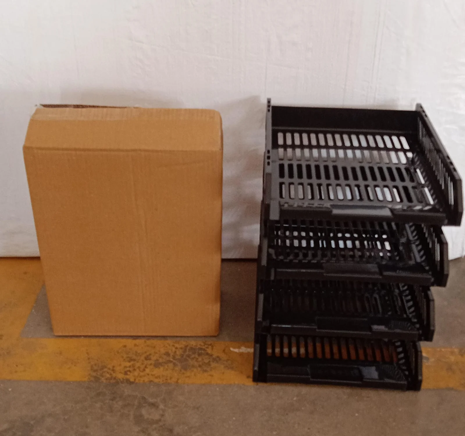 4-Layer Multifunctional File Rack with Drawers for Office Desk - Image 11