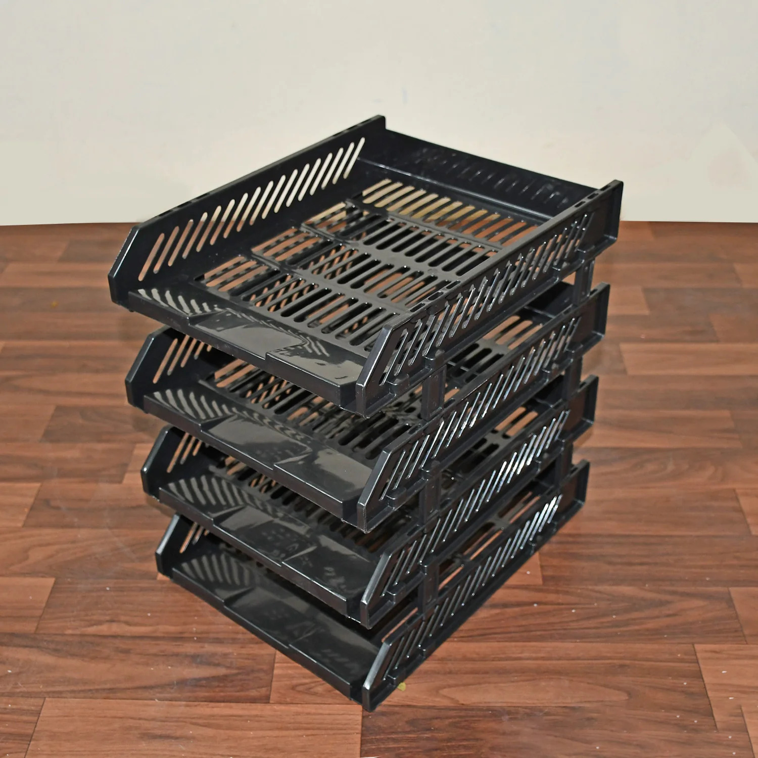 4-Layer Multifunctional File Rack with Drawers for Office Desk - Image 8