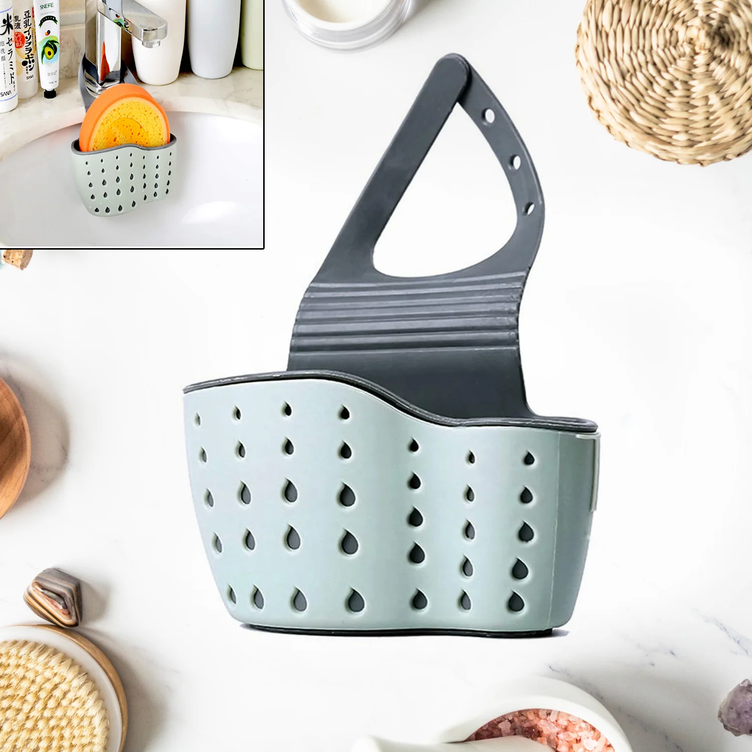 Multifunctional Kitchen Sink Organiser Kitchen Sink Caddy (1 Pc) - Image 8
