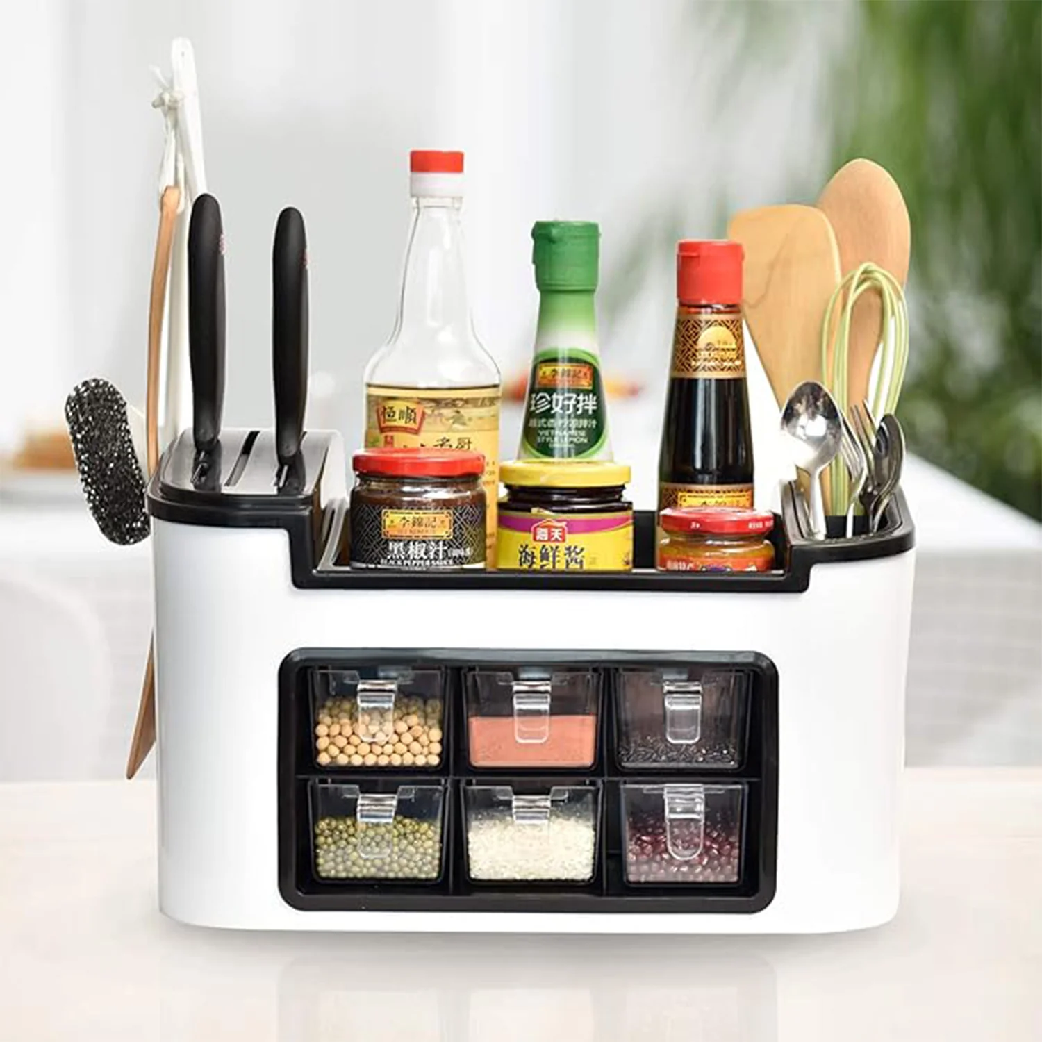 Multifunctional Kitchen Storage Organizer Rack - Image 3
