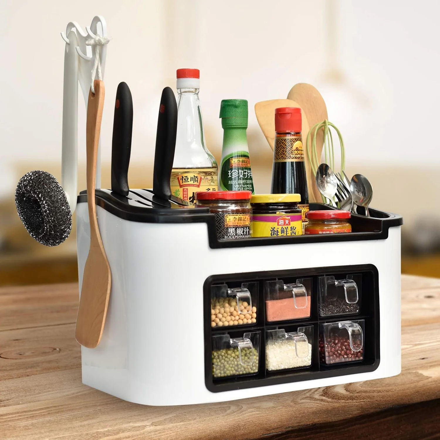Multifunctional Kitchen Storage Organizer Rack - Image 4