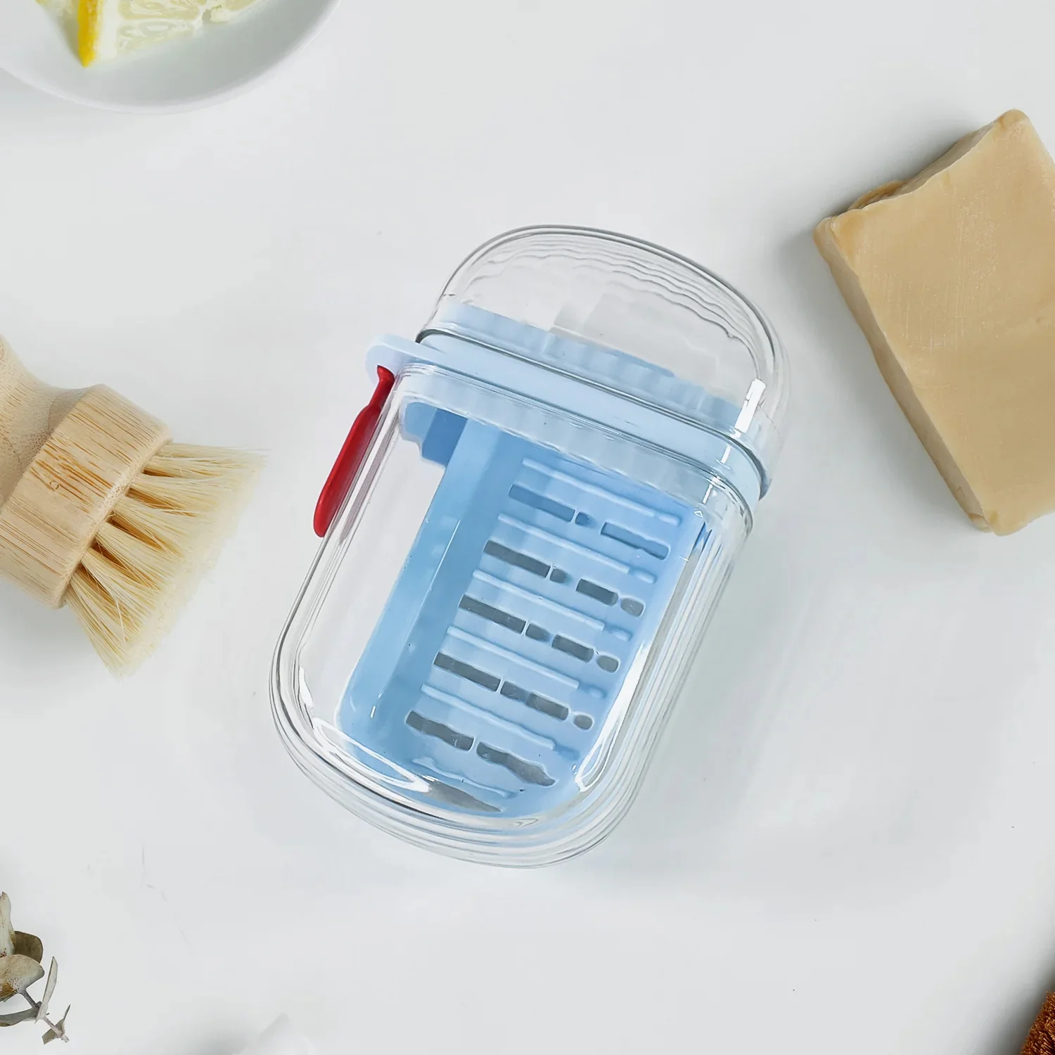 Multifunctional Soap Box with Drain Tray and Lock Clip, Sabudani (1 Pc) - Image 6