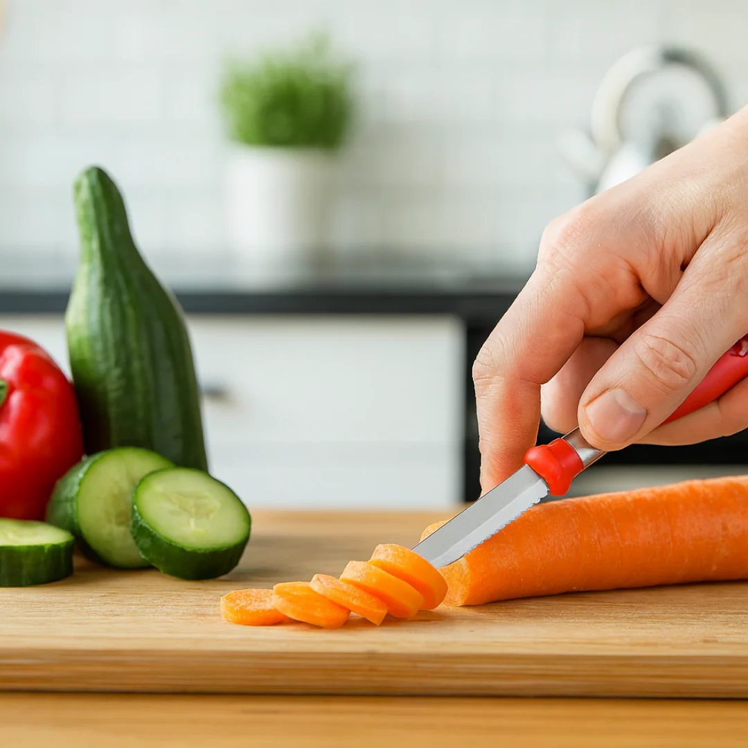 Multipurpose 2-in-1 Stainless Steel Knife & Peeler (1 Pc) - Image 4